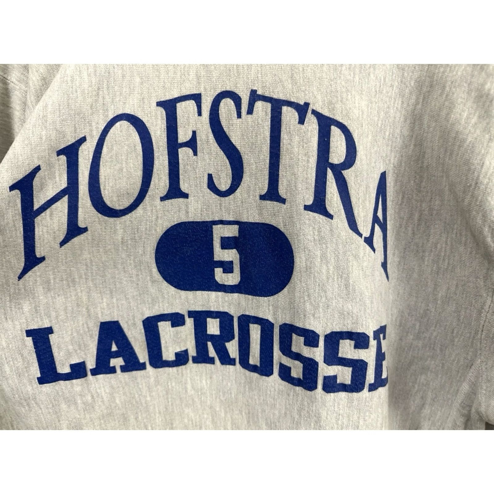 Champion VTG 90s Hofstra Lacrosse Team Issued Reverse Weave Hoodie Sweatshirt RARE XXL Champion Gray Men Sweatshirt Hoodie Size US XXL / EU 58 / 5 - 4 Thumbnail