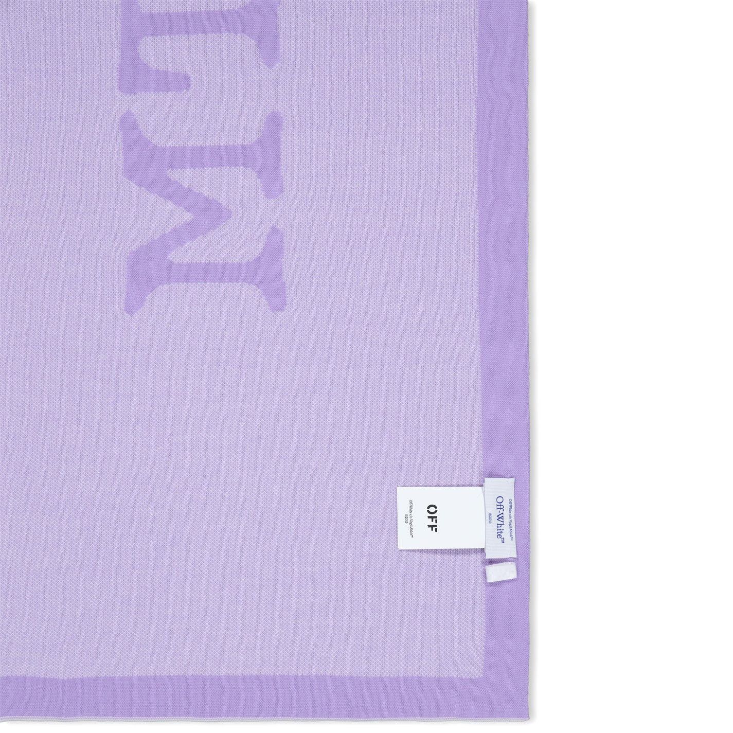 Off-White o1g2r1mq0425 Size: OS / Logo Scarf in Lilac & White Size ONE SIZE - 5 Thumbnail