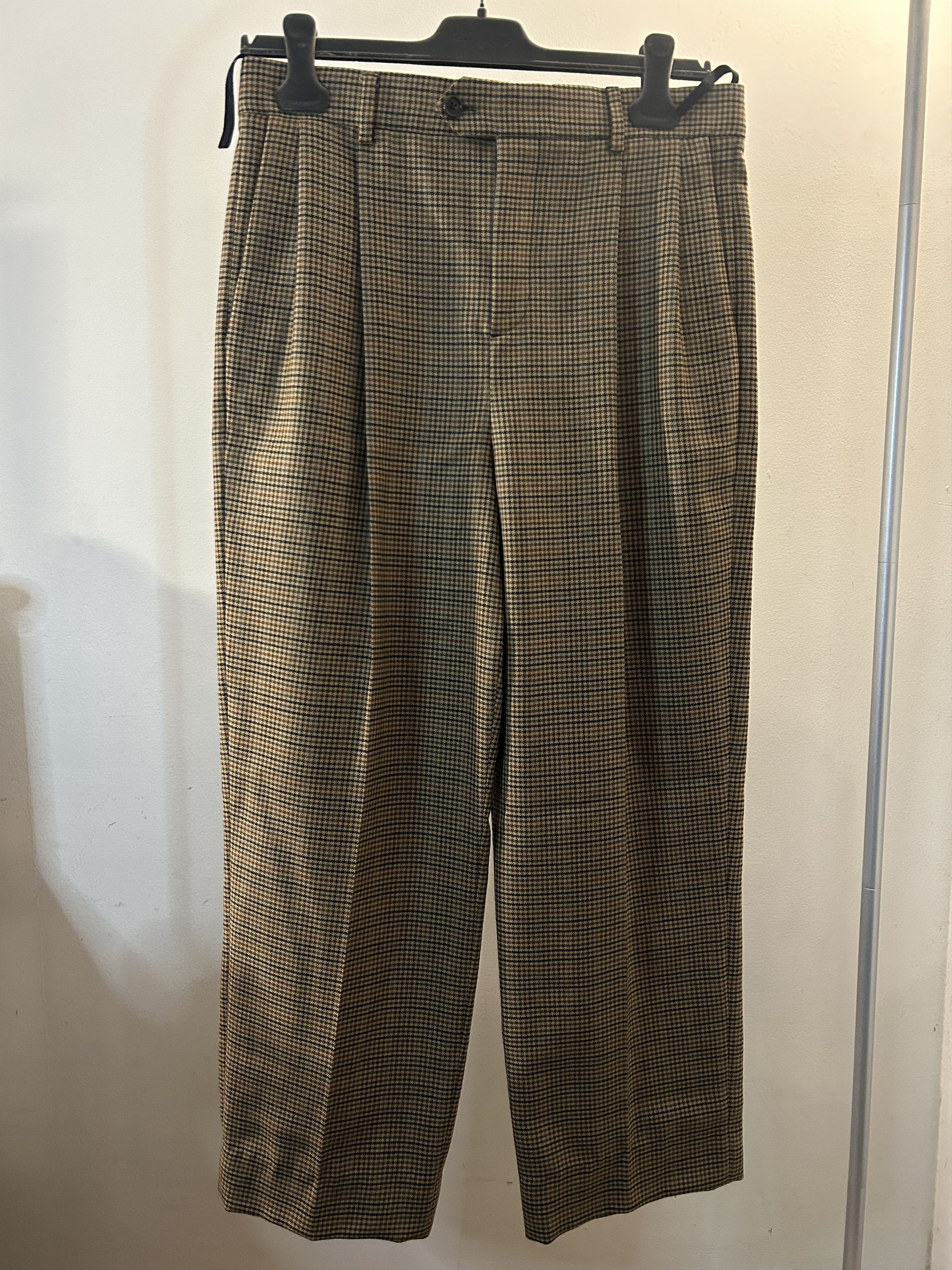 Celine CELINE HOMME Slim-Fit FlaredPrinceofWalesCheckedTrousers Size US 30 / EU 46 - 2 Thumbnail