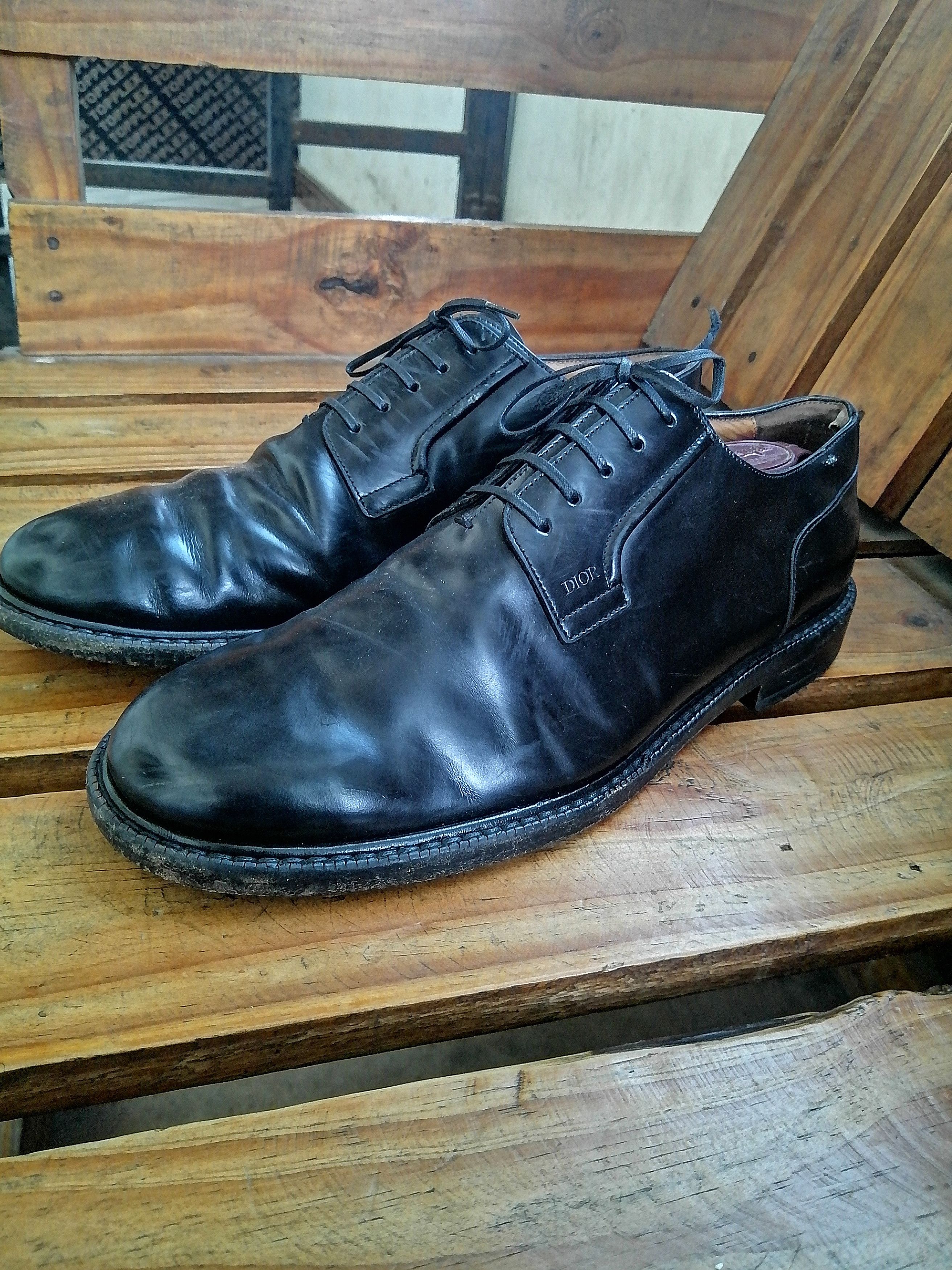 Dior Dior Black Leather Derby Dress Shoes Size 42 – Made in Italy Size US 9 / EU 42 - 5 Thumbnail