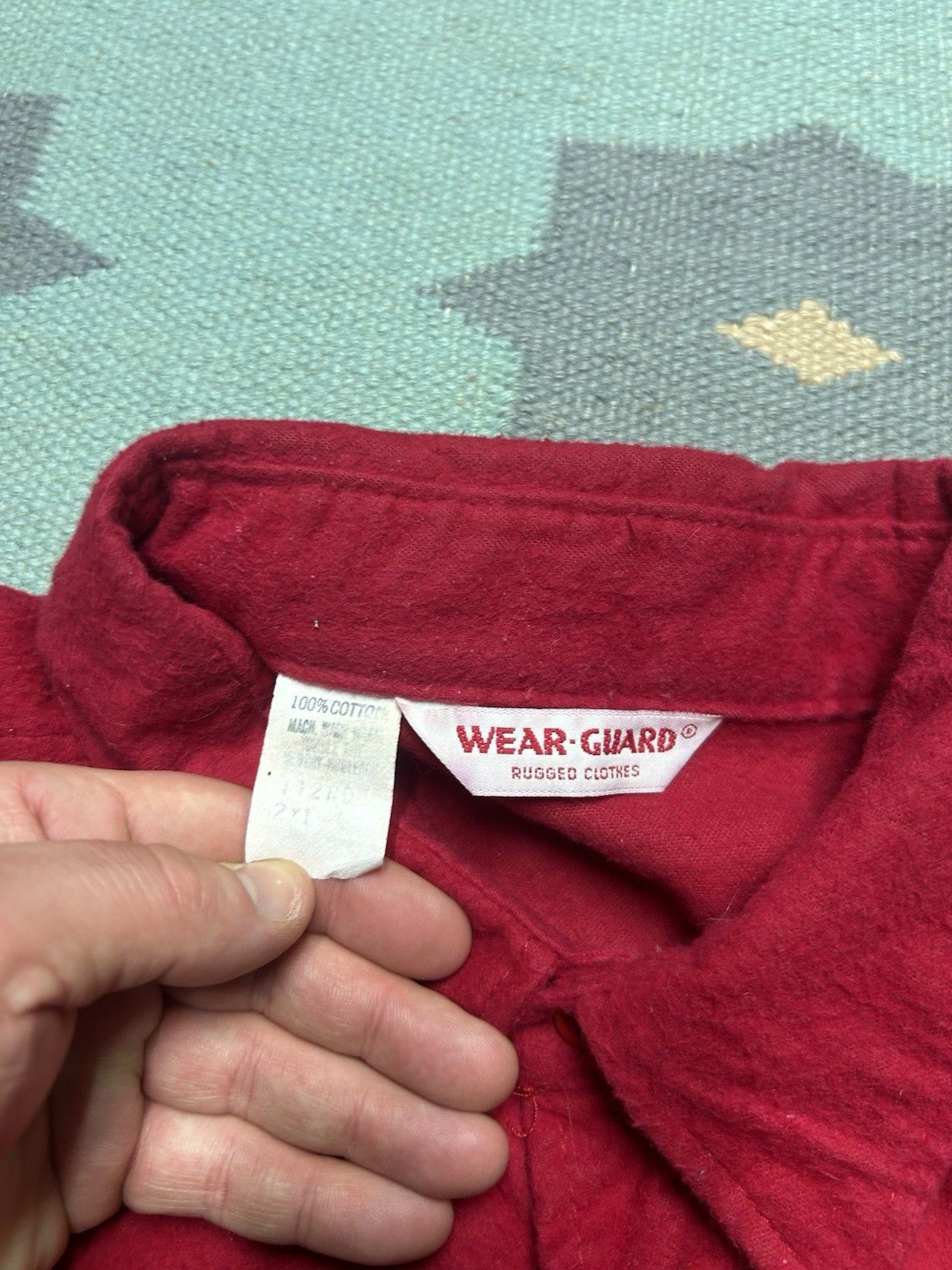 Vintage Vtg button shirt Wear Guard chamois cotton workwear XXL long Size US XXL / EU 58 / 5 - 4 Thumbnail