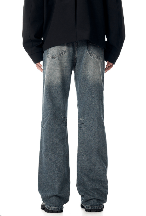 Japanese Brand × Vintage American retro blue cleanfit straight jeans Size US 32 / EU 48 - 5 Thumbnail