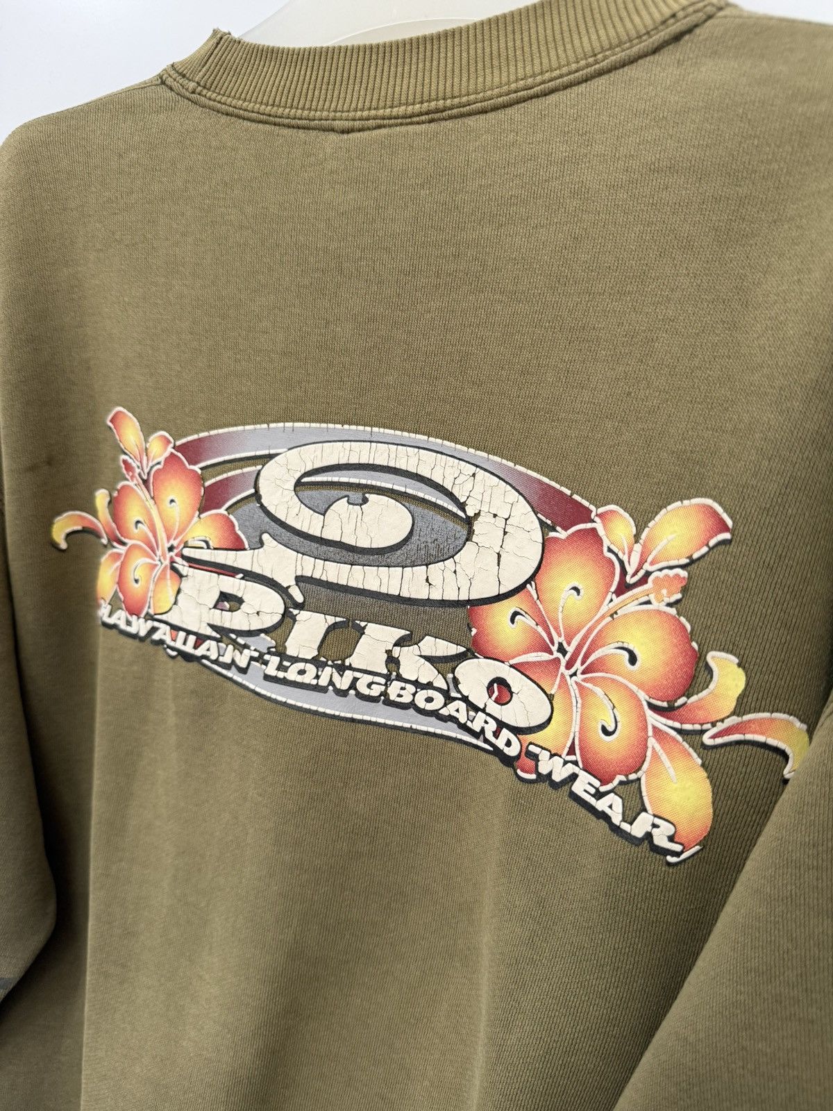 Sun Surf insane‼️ Distressed Piko Surf Backhit Logo Roundneck Sweats Size US L / EU 52-54 / 3 - 13 Thumbnail