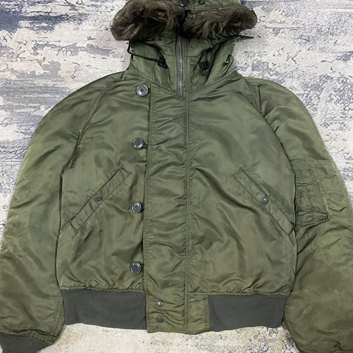 Alpha Industries Jacket Flying Man Heavy Attached Hood N-2B Size US M / EU 48-50 / 2 - 2 Thumbnail