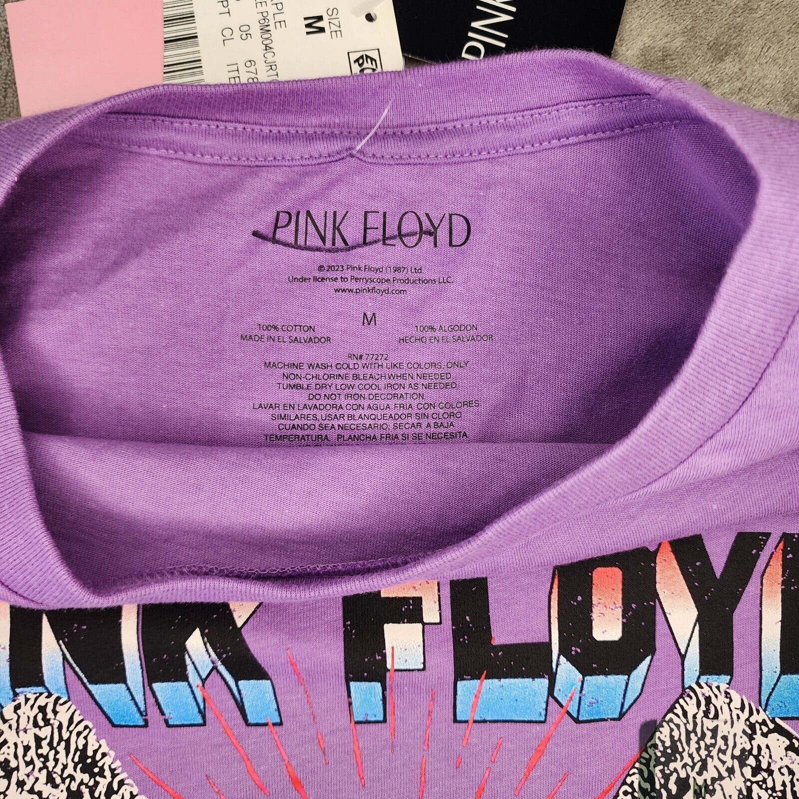 Pink Floyd Pink Floyd Women's Medium Purple Short-Sleeve Graphic Tee Size M / US 6-8 / IT 42-44 - 6 Thumbnail