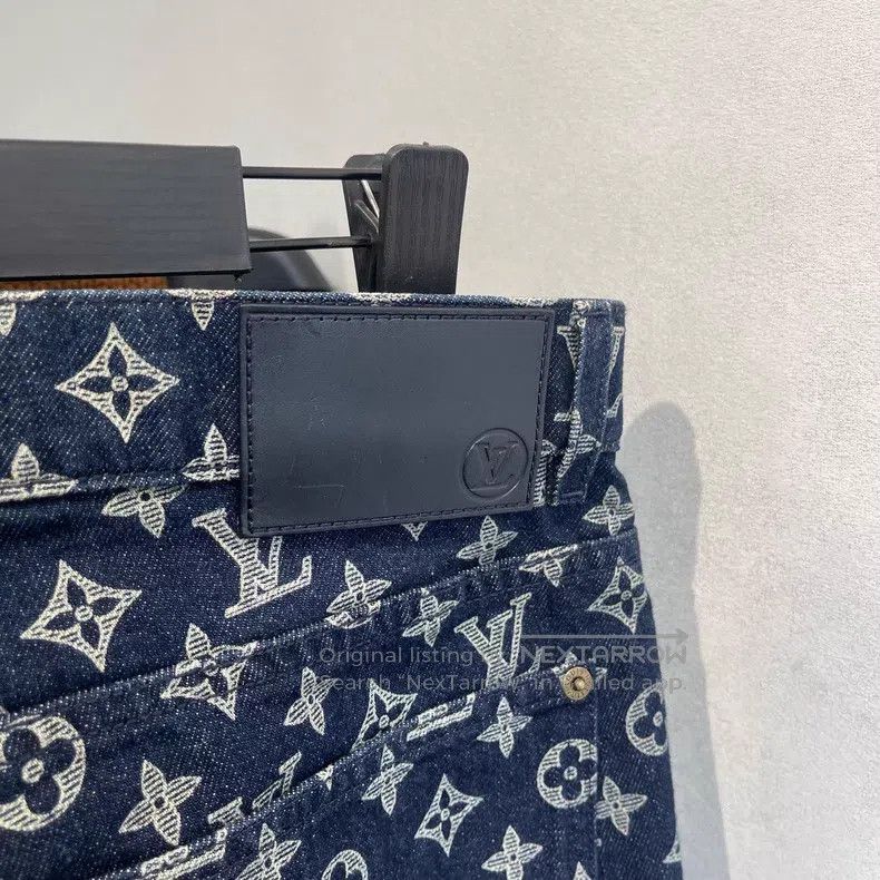Louis Vuitton Louis Vuitton Three-flower full-print jeans Size US 30 / EU 46 - 4 Thumbnail