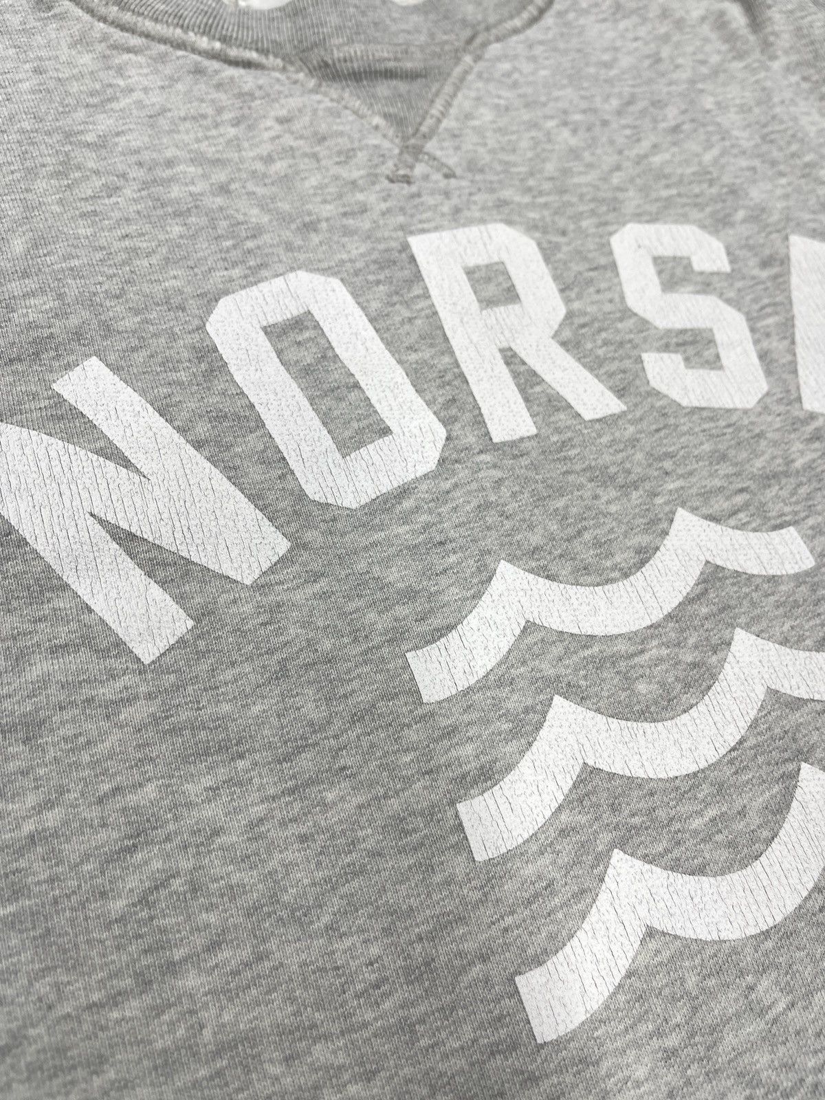 Norse Projects Mens Norse Projects Visby Sweatshirt Grey Big Logo Size US S / EU 44-46 / 1 - 5 Thumbnail