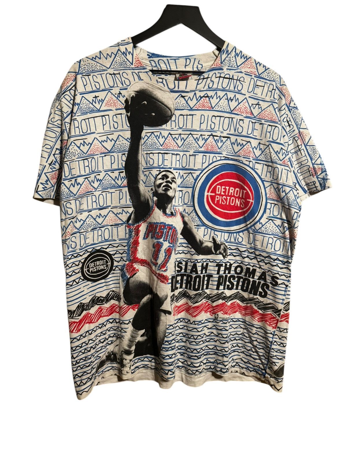 NBA AOP 90s Isaiah Thomas Detroit pistons tee Size US XL / EU 56 / 4 - 1 Thumbnail