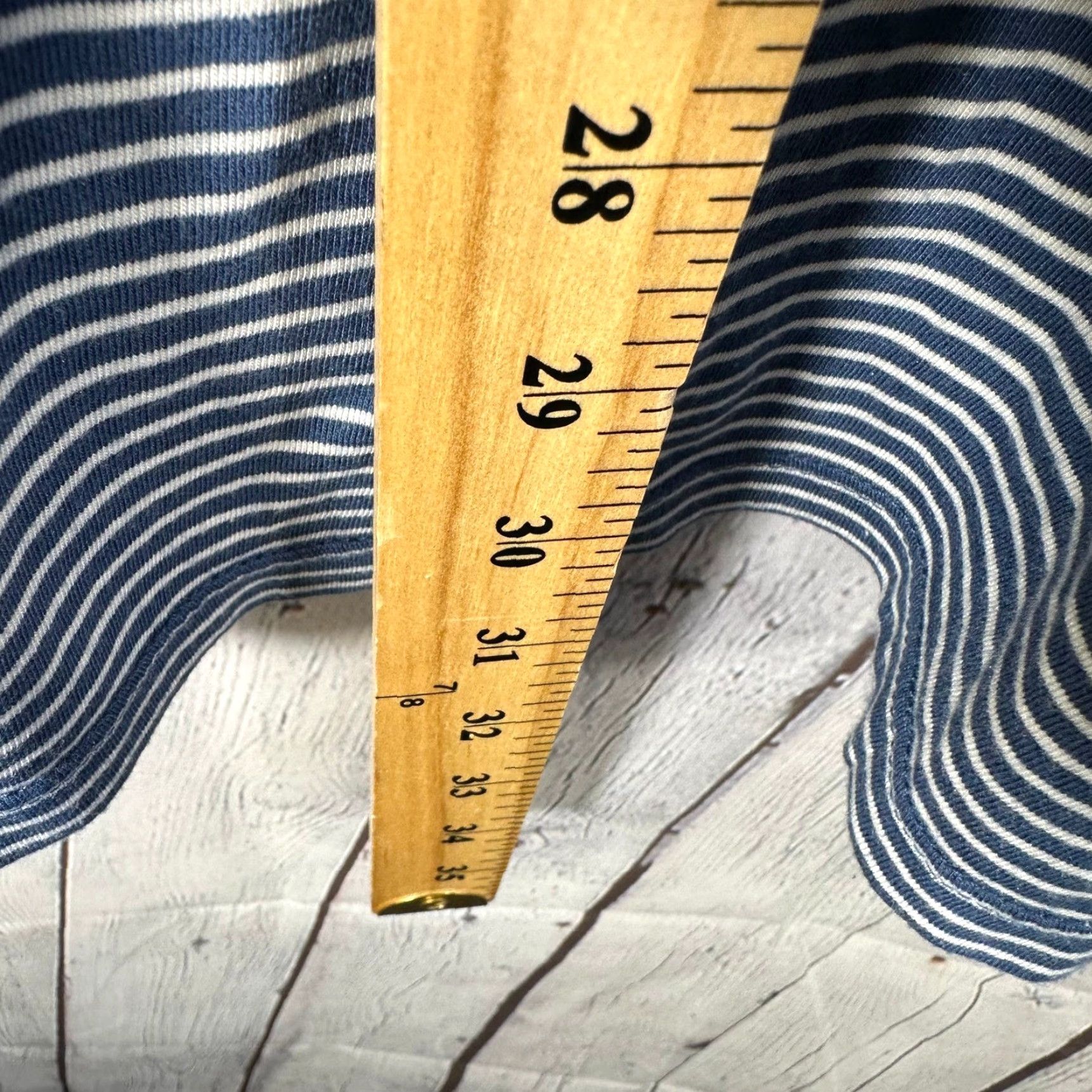Marine Layer Marine Layer Polo Shirt Striped Blue White Supima Cotton Modal L/XL Mens Size US L / EU 52-54 / 3 - 7 Thumbnail