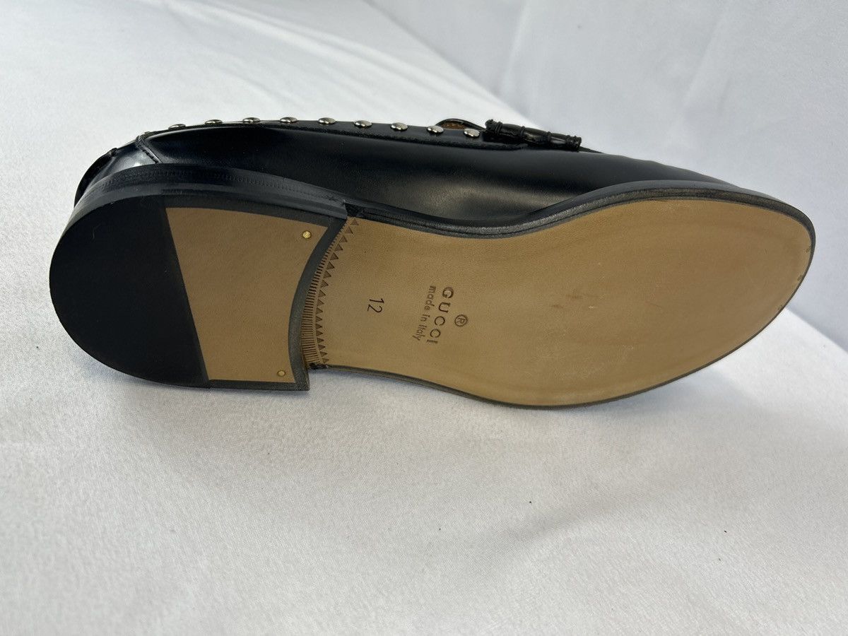 Gucci GUCCI Studded Interlocking G Leather Loafers Size US 13 / EU 46 - 9 Thumbnail
