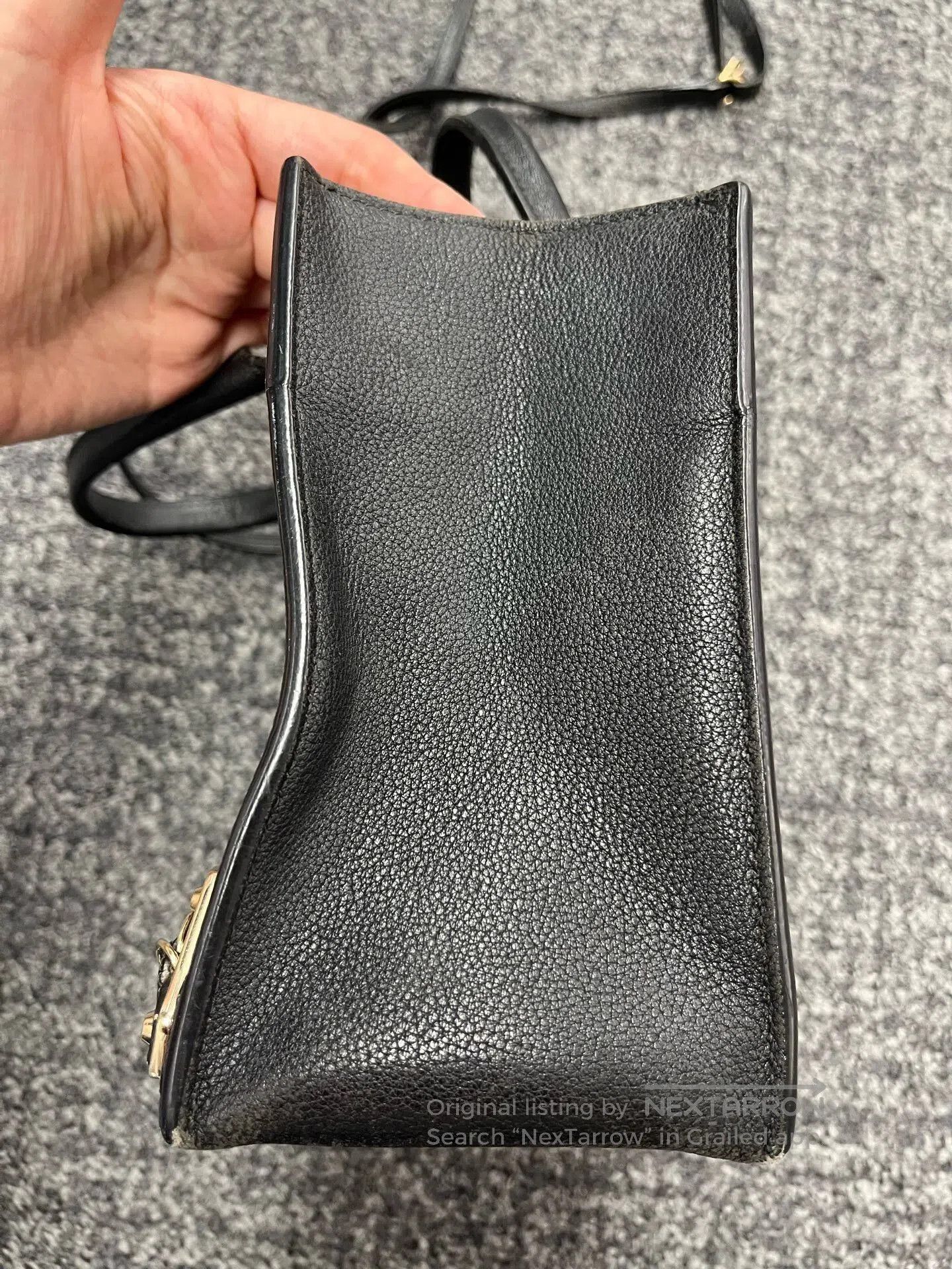 Balenciaga Balenciaga Black Leather Tote. Size ONE SIZE - 4 Thumbnail