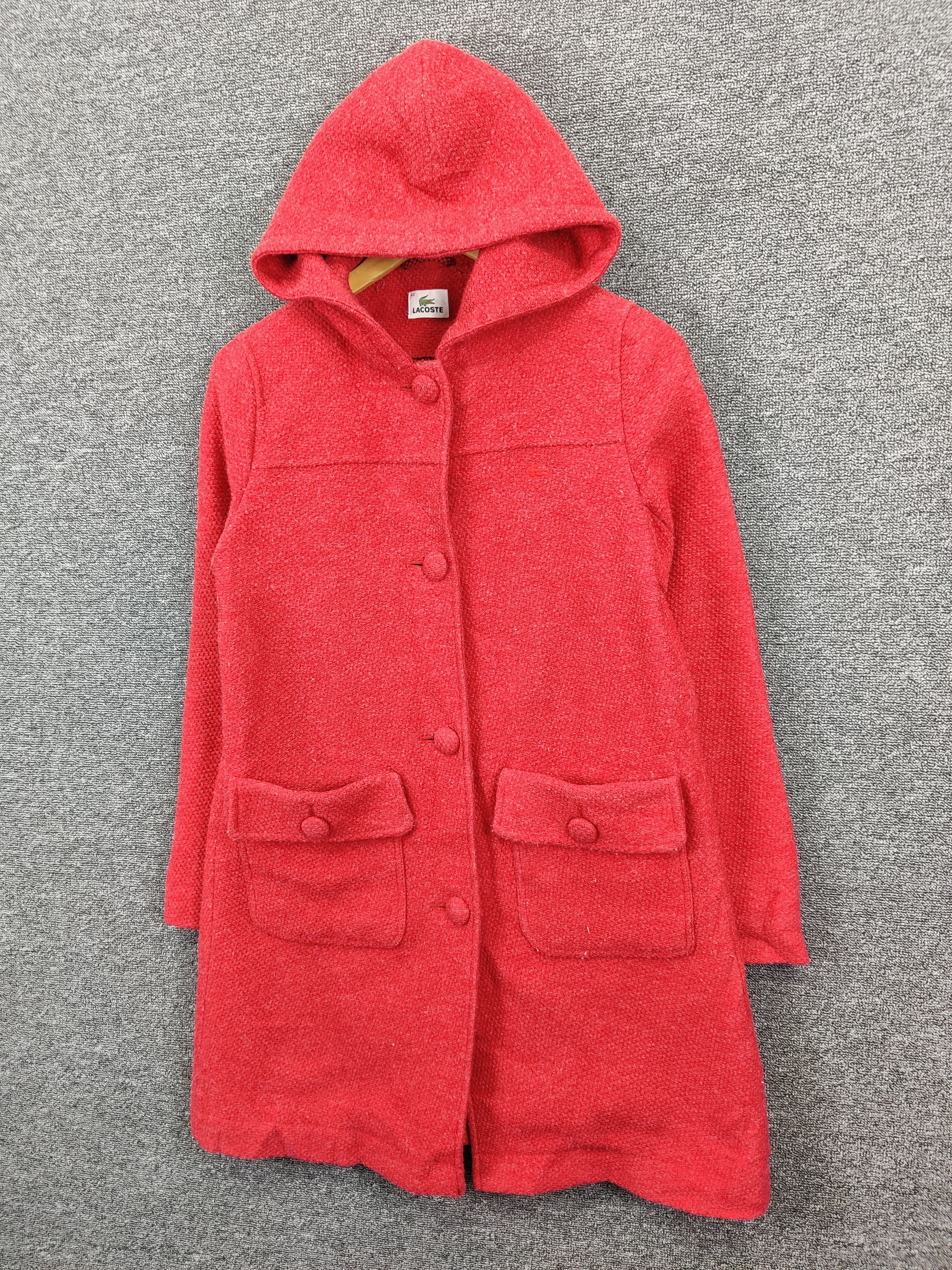 Lacoste Vintage Lacoste Mohair Long Coat Jacket Size US M / EU 48-50 / 2 - 2 Thumbnail