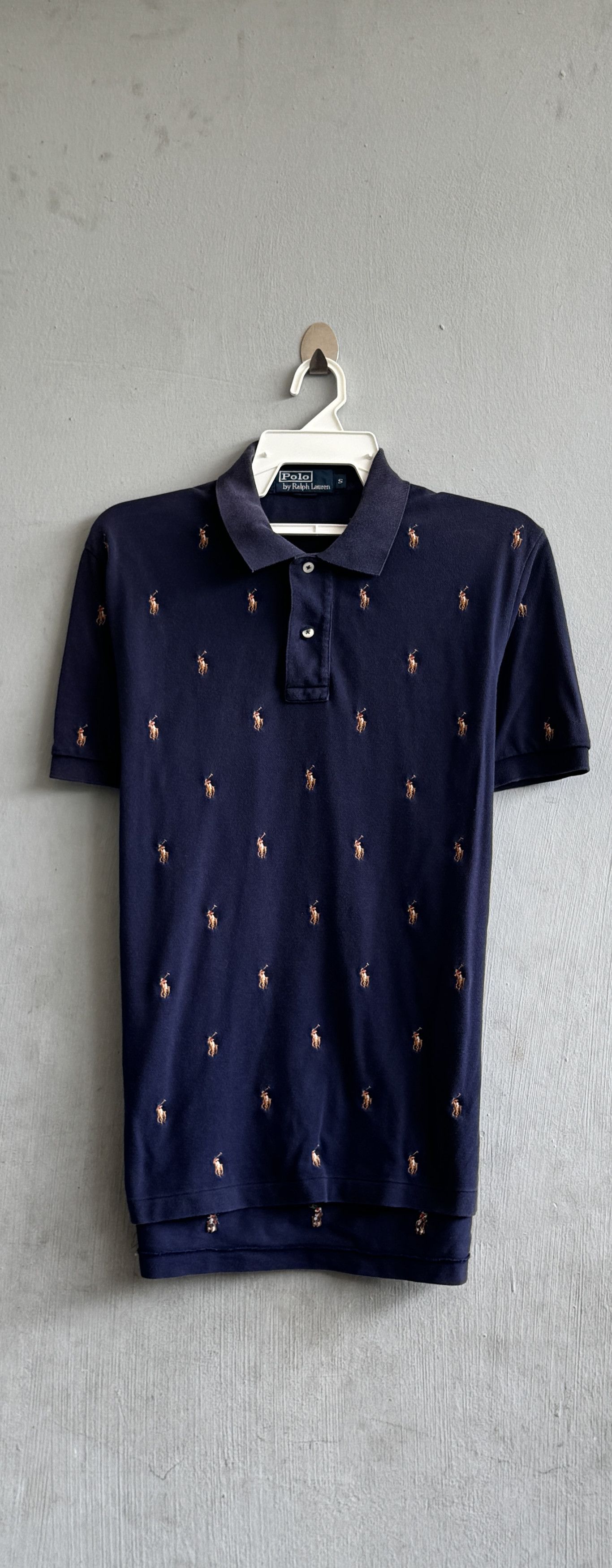 Polo Ralph Lauren Polo Ralph Lauren Monogram Embroidery Vintage Shirt Size US S / EU 44-46 / 1 - 1 Thumbnail