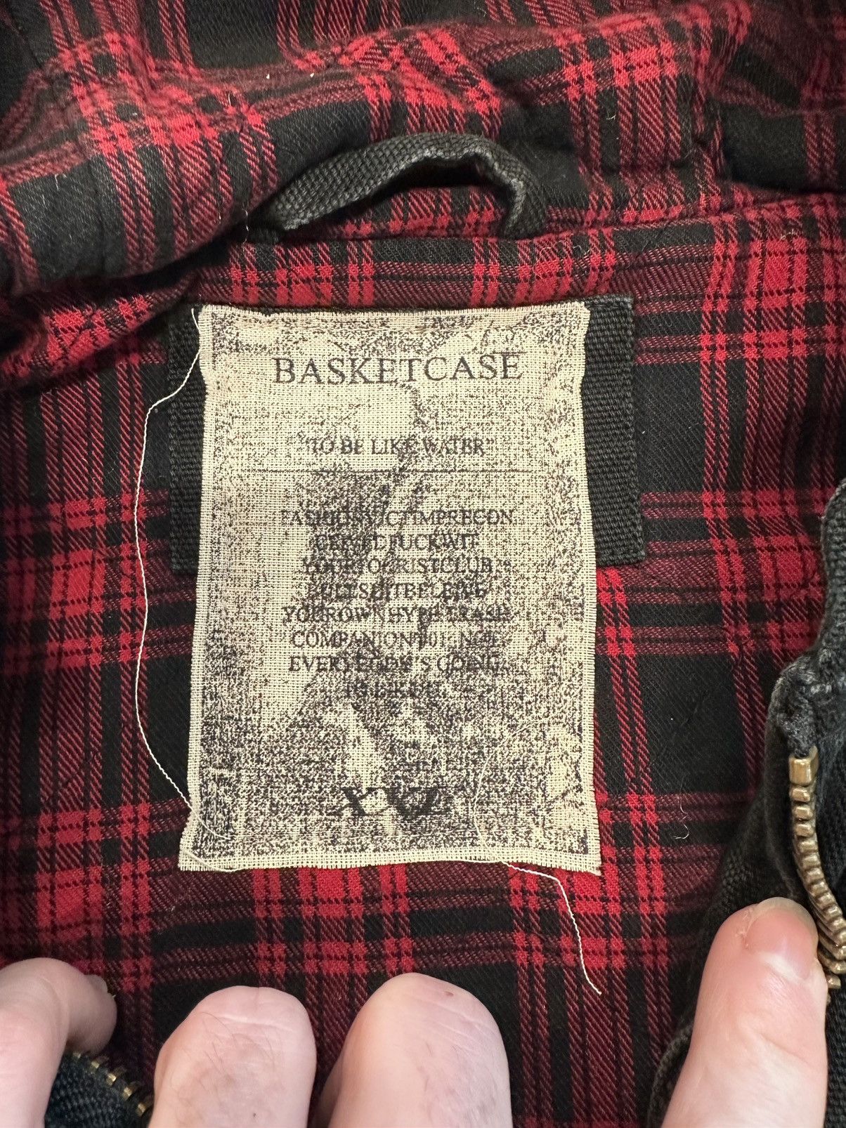 basketcase gallery Basketcase Gallery F&F Vintage Jacket Faded Black Size US XXL / EU 58 / 5 - 3 Thumbnail
