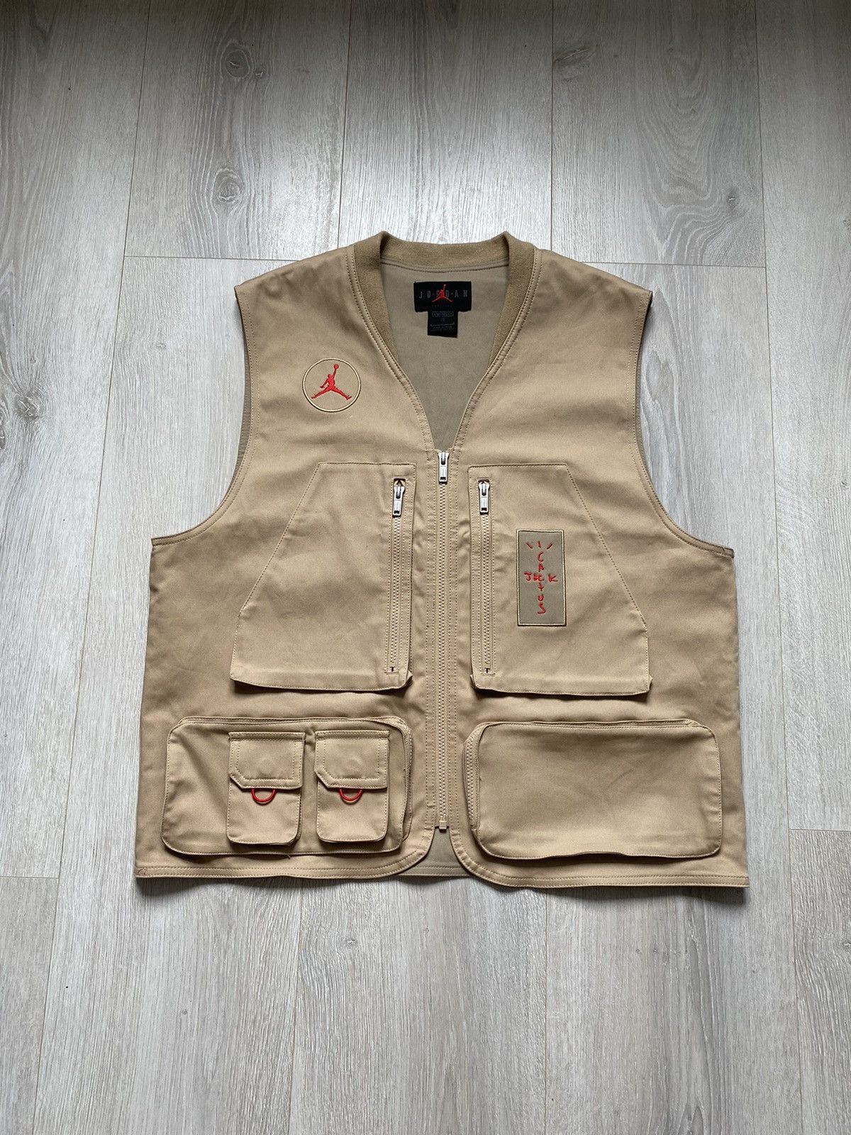 Nike Nike x Cactus Jack x Jordan Khaki Utility Vest | Grailed