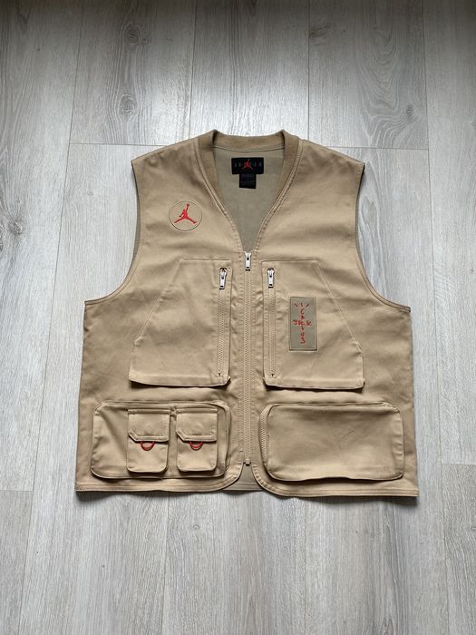 Nike Nike x Cactus Jack x Jordan Khaki Utility Vest | Grailed