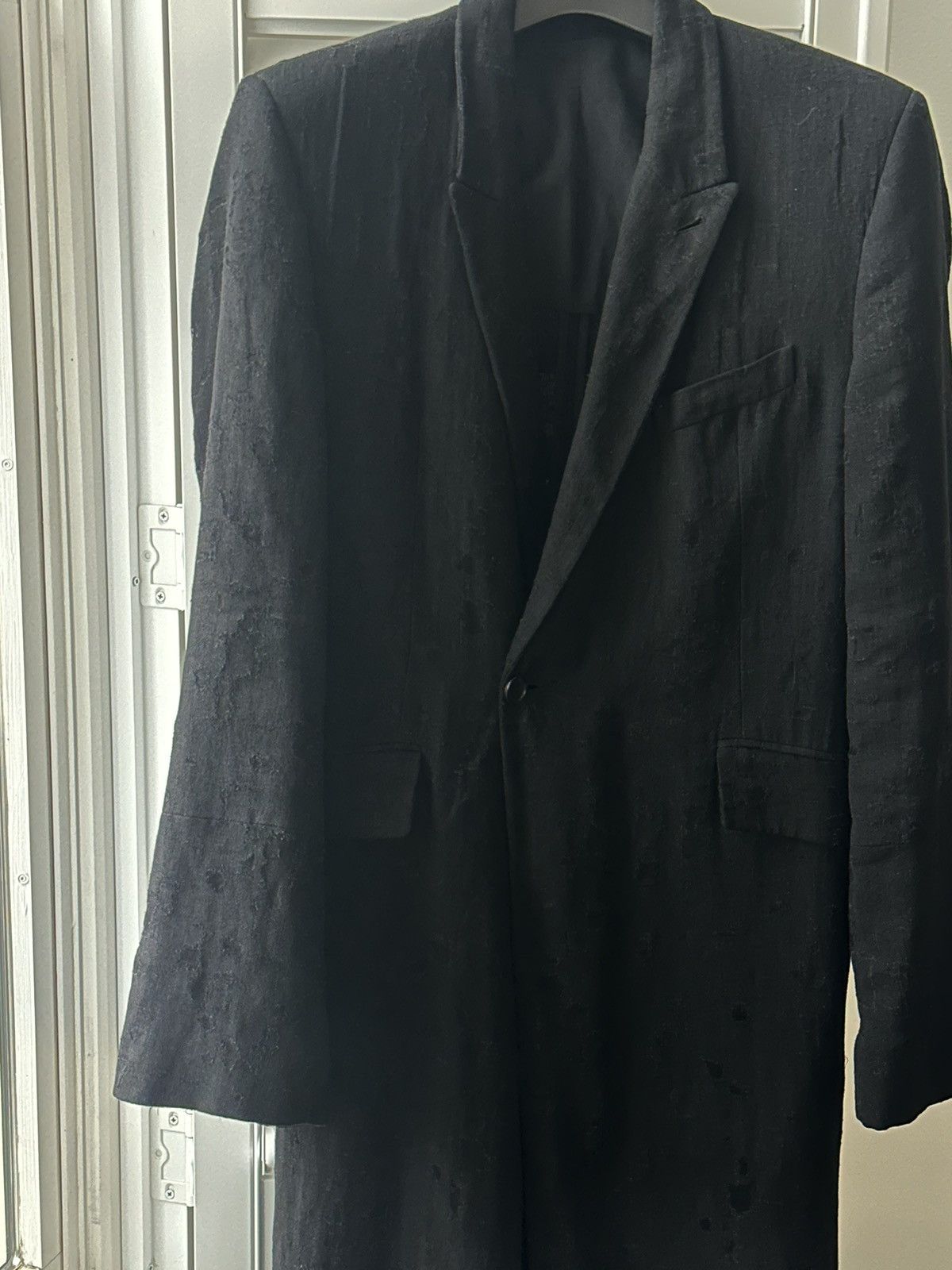 Ann Demeulemeester Ann demeulemeester ss17 linen damaged processed coat Size US L / EU 52-54 / 3 - 2 Thumbnail