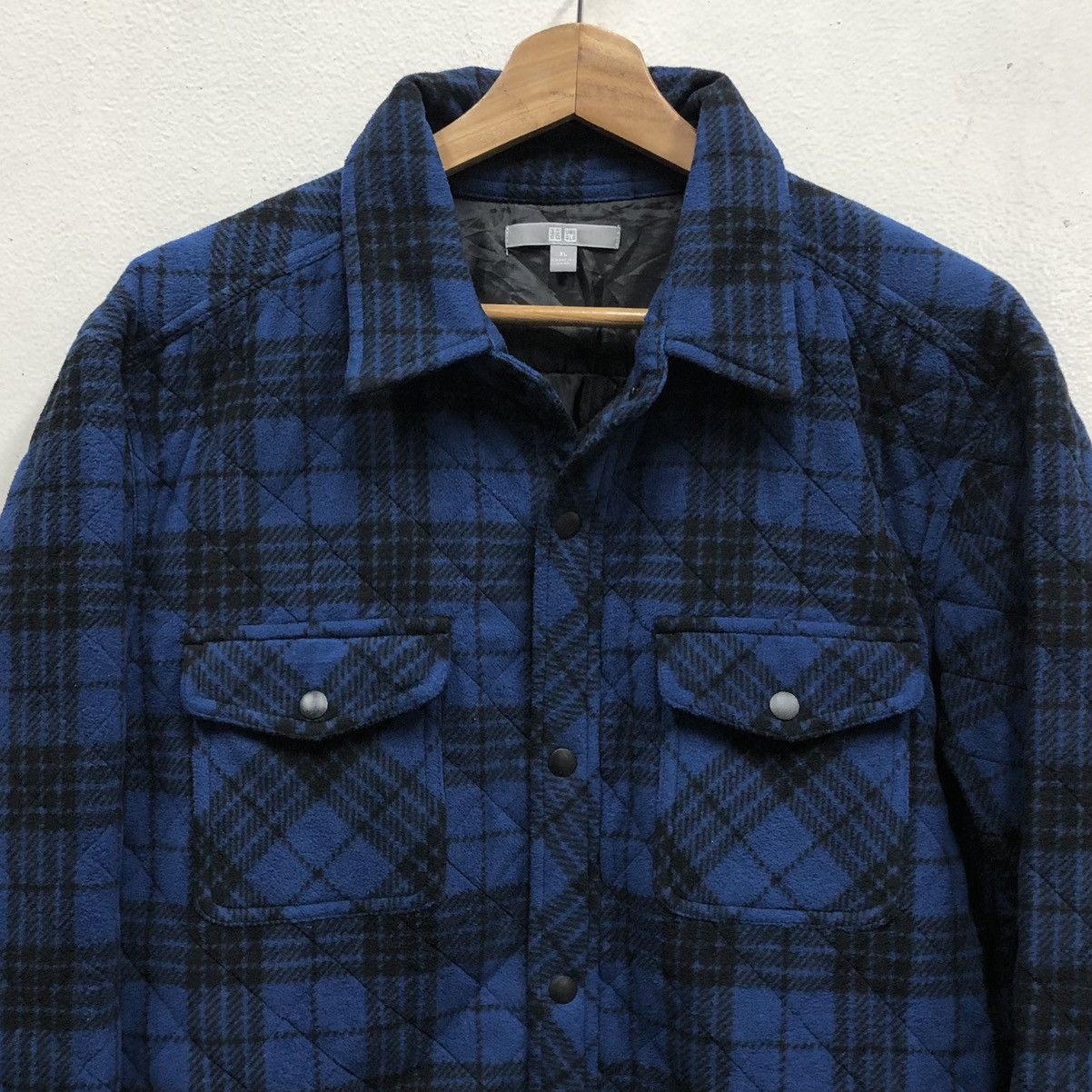 Uniqlo Uniqlo Flanel Checked Lined Quilted Shirt Jacket Size US XL / EU 56 / 4 - 7 Thumbnail