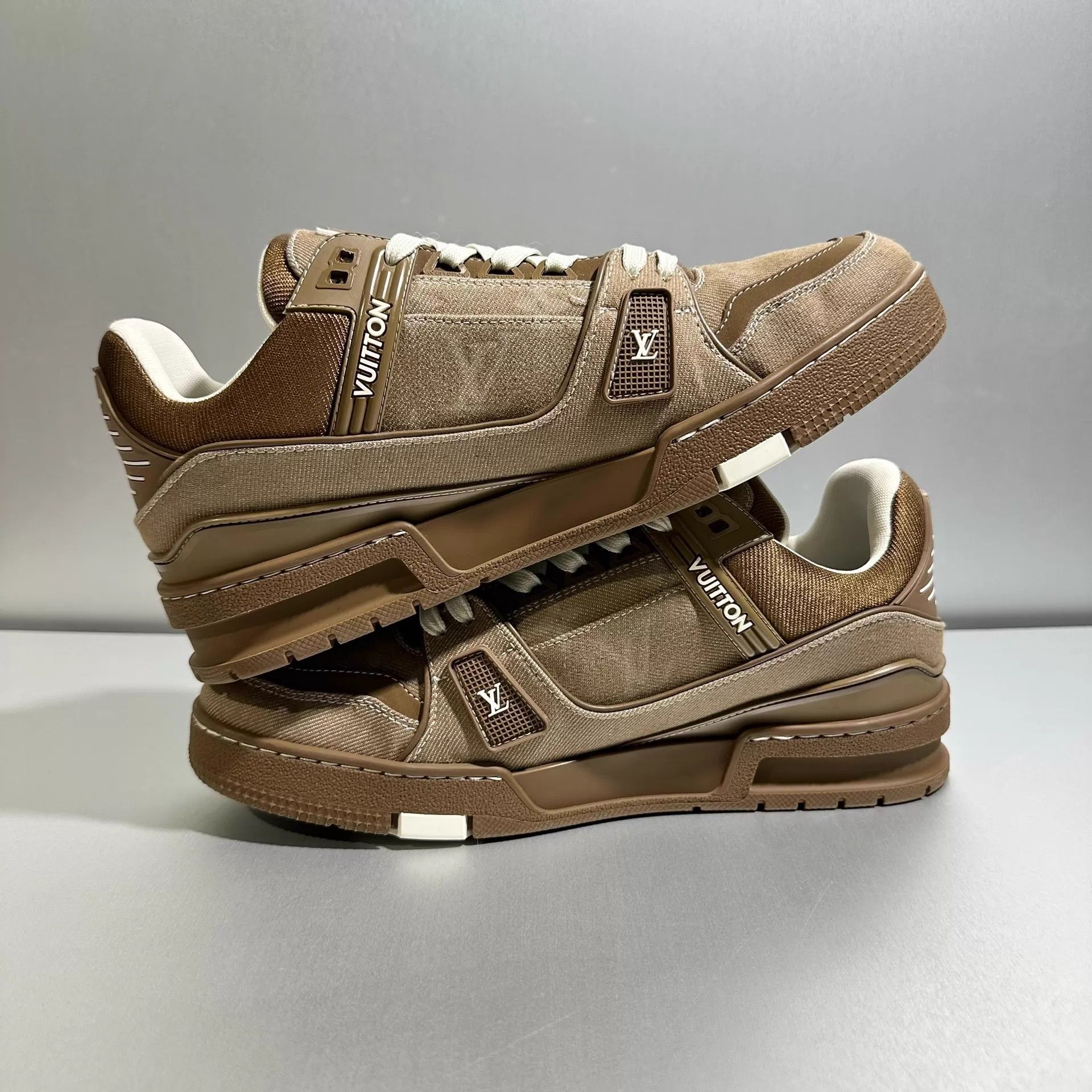 Louis Vuitton LV Trainer Brown Monogram US7/EUR41 1x Mint X7604 Size US 8 / EU 41 - 4 Thumbnail