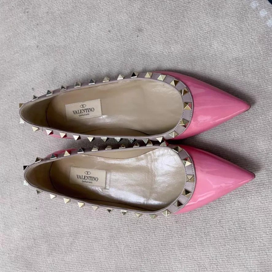 Valentino Valentino 95 New Calf Leather Rivet Low Heel 35EU Size US 4.5 / IT 34.5 - 4 Thumbnail