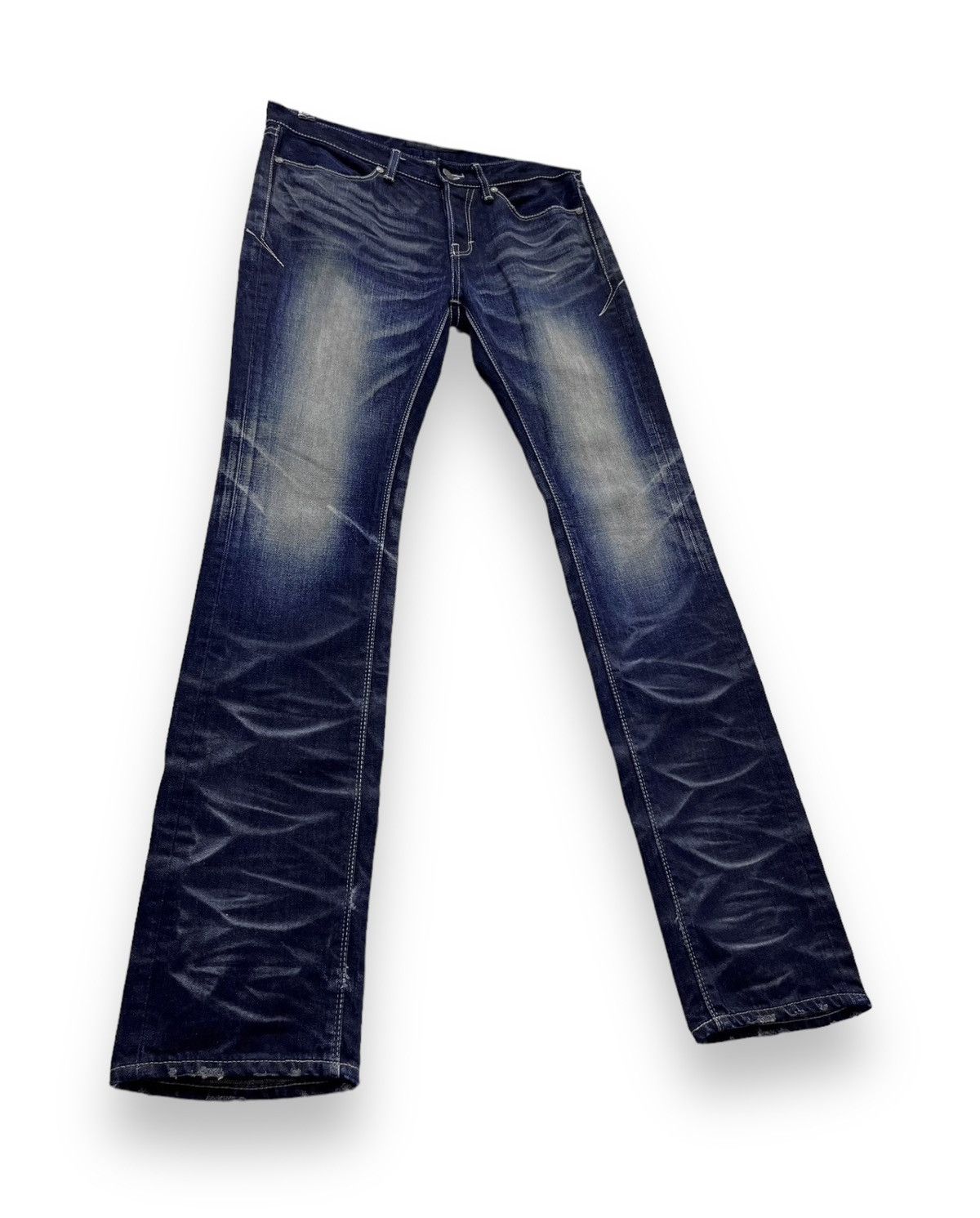 🔥MADE IN JAPAN! Designer FUGA Distressed Whiskered Slim Fit