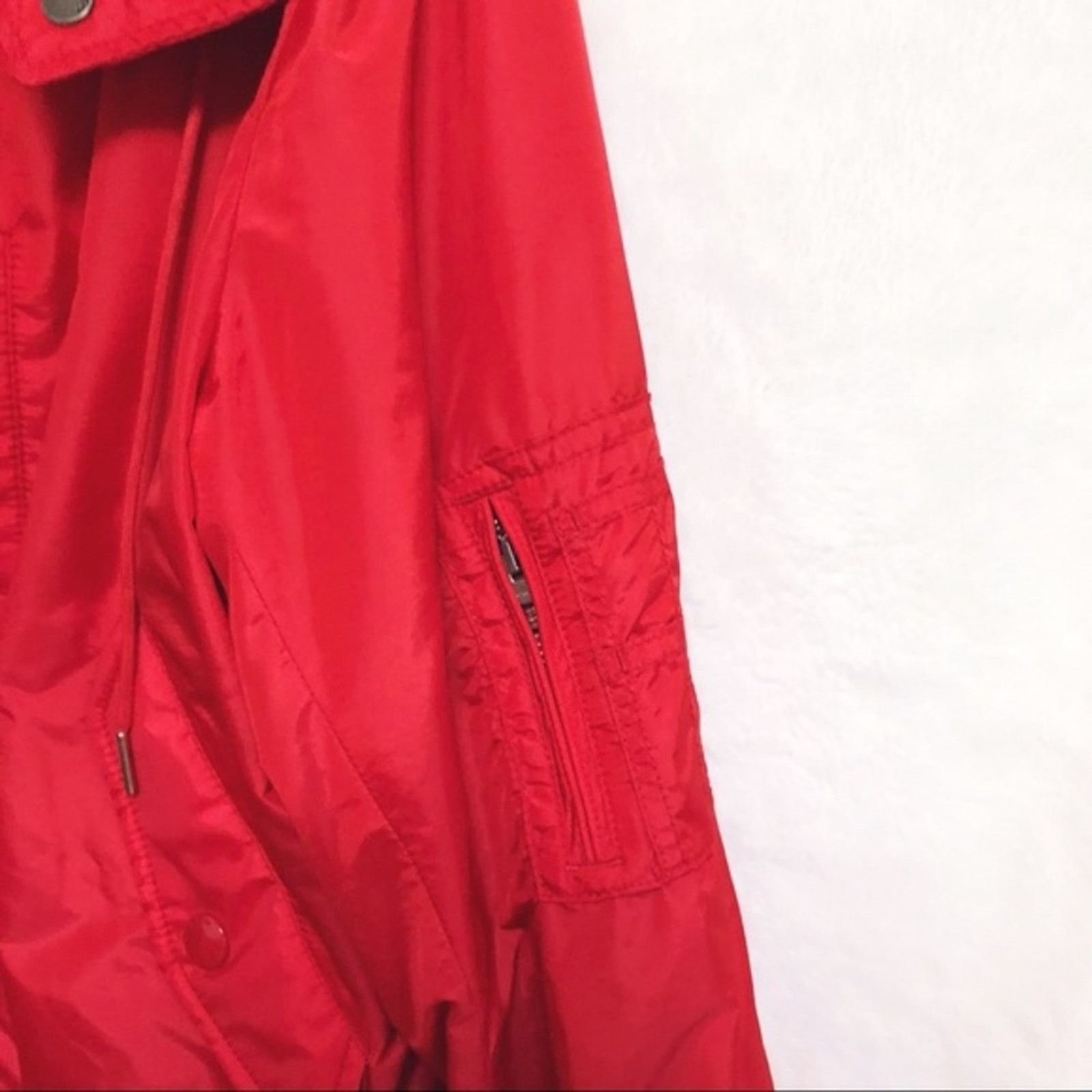 Coach Coach Bright Red Nylon Hooded Jacket Size M / US 6-8 / IT 42-44 - 4 Thumbnail