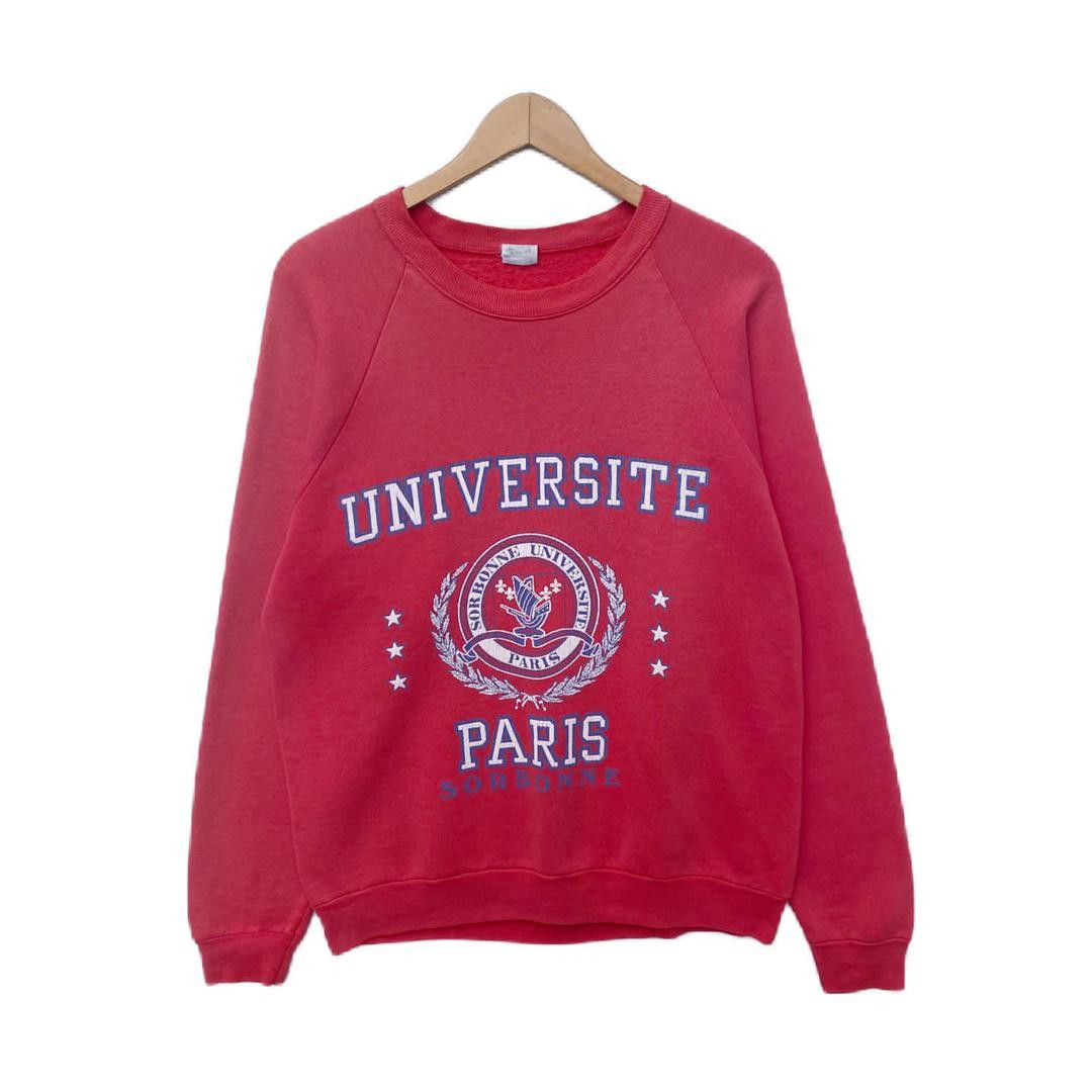 VINTAGE UNIVERSITY OF PARIS SWEATSHIRT MEDIUM PULLOVER