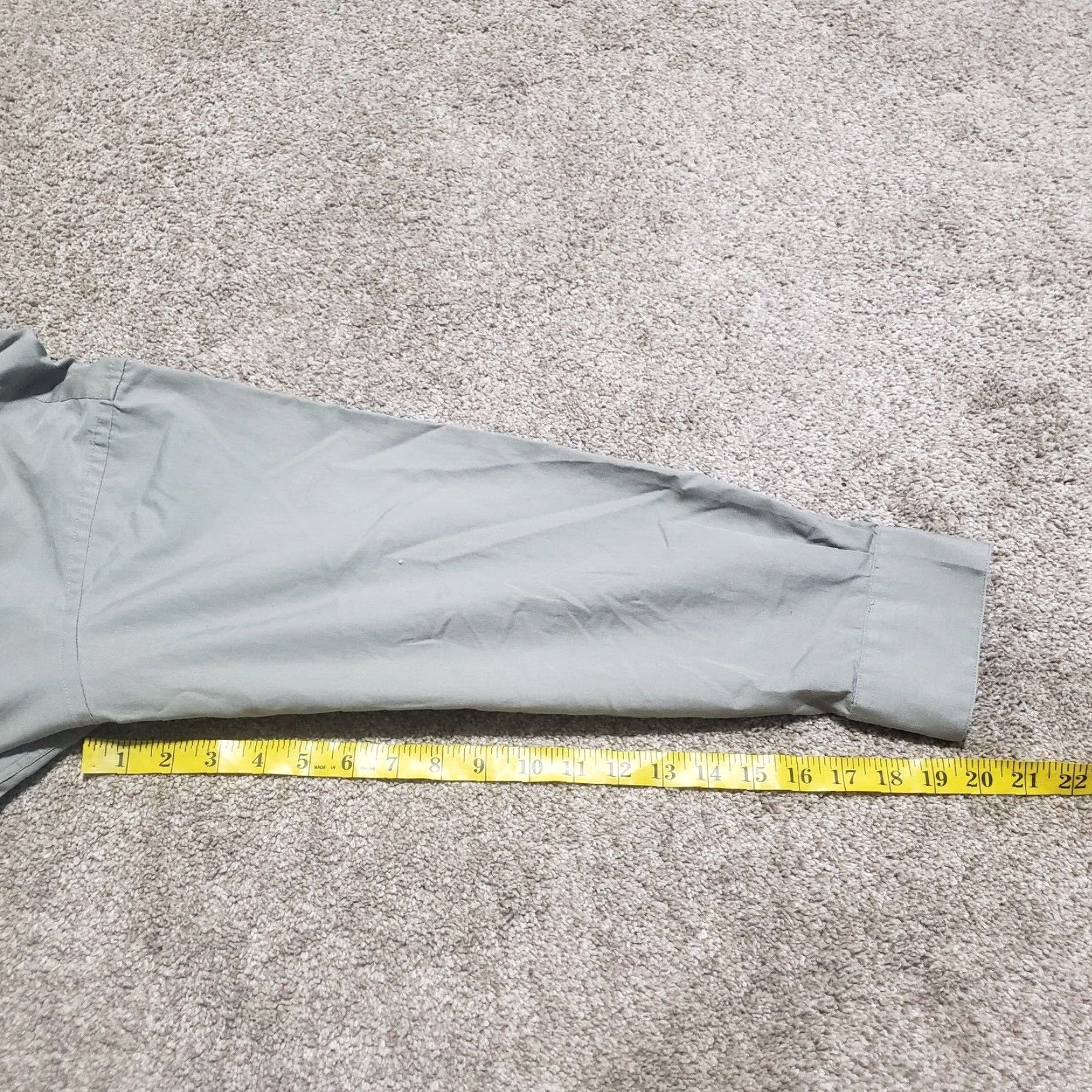 Alexander Julian Colours by Alexander Julian Shirt Mens XL Gray Solid Button Up 17 Colorful Button-Up Long Sleeve Cotton Dress Shirt Size US XL / EU 56 / 4 - 7 Thumbnail