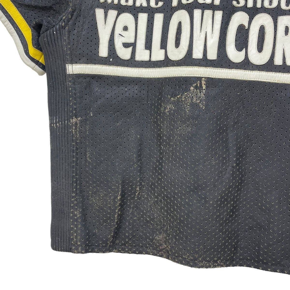 Japanese Brand Black Running Racing Yellowcorn GenuineLeather Short Sleeve Size US L / EU 52-54 / 3 - 7 Thumbnail