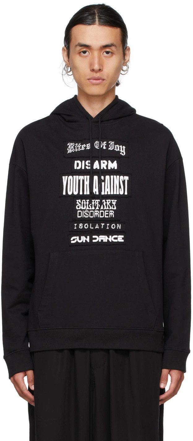 Raf Simons Raf Simons Black 'Rites Of Joy' Hoodie Size US L / EU 52-54 / 3 - 7 Thumbnail