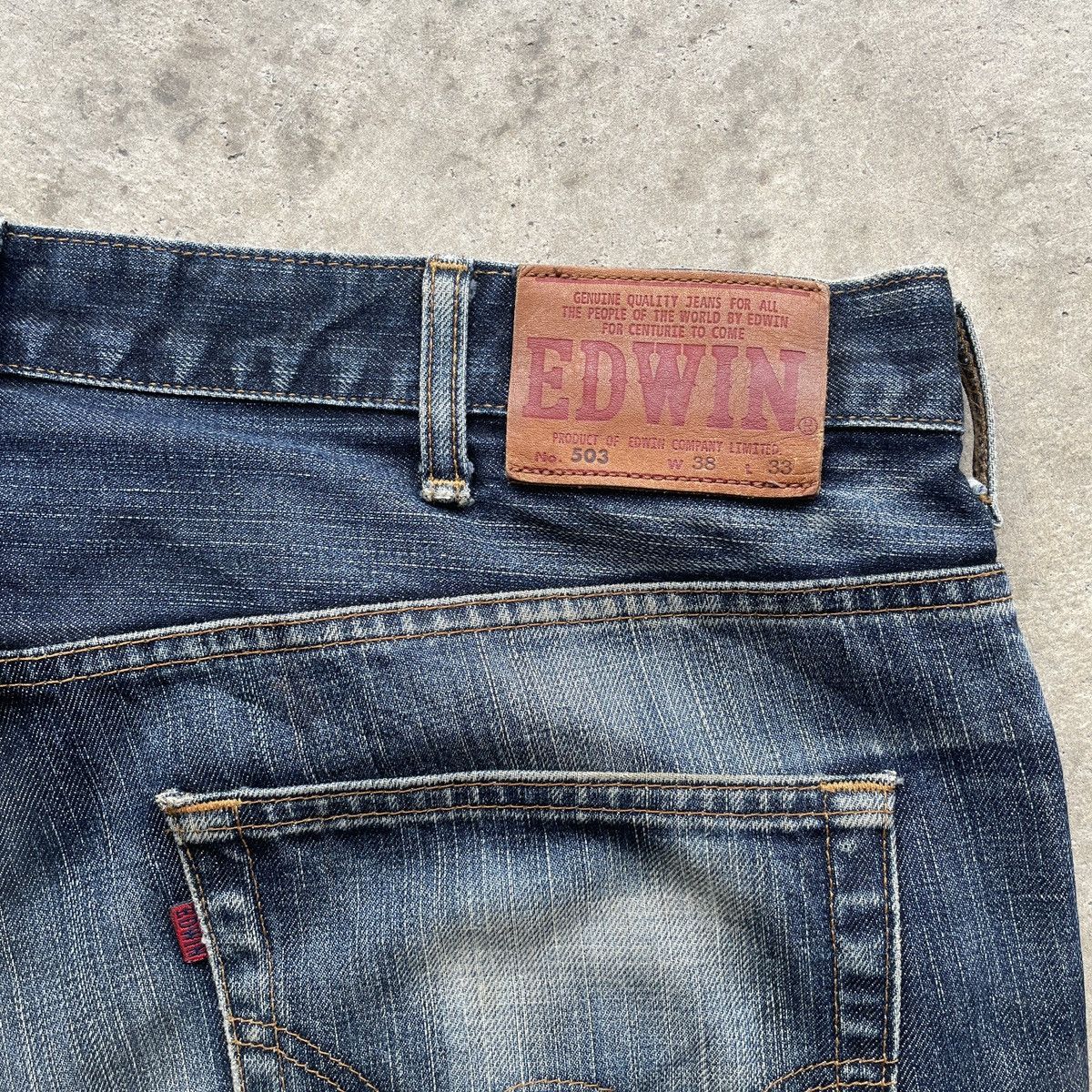 Edwin W38💥 Vintage Edwin Rusty Jeans Faded Denim Distressed Pants Size US 38 / EU 54 - 8 Thumbnail