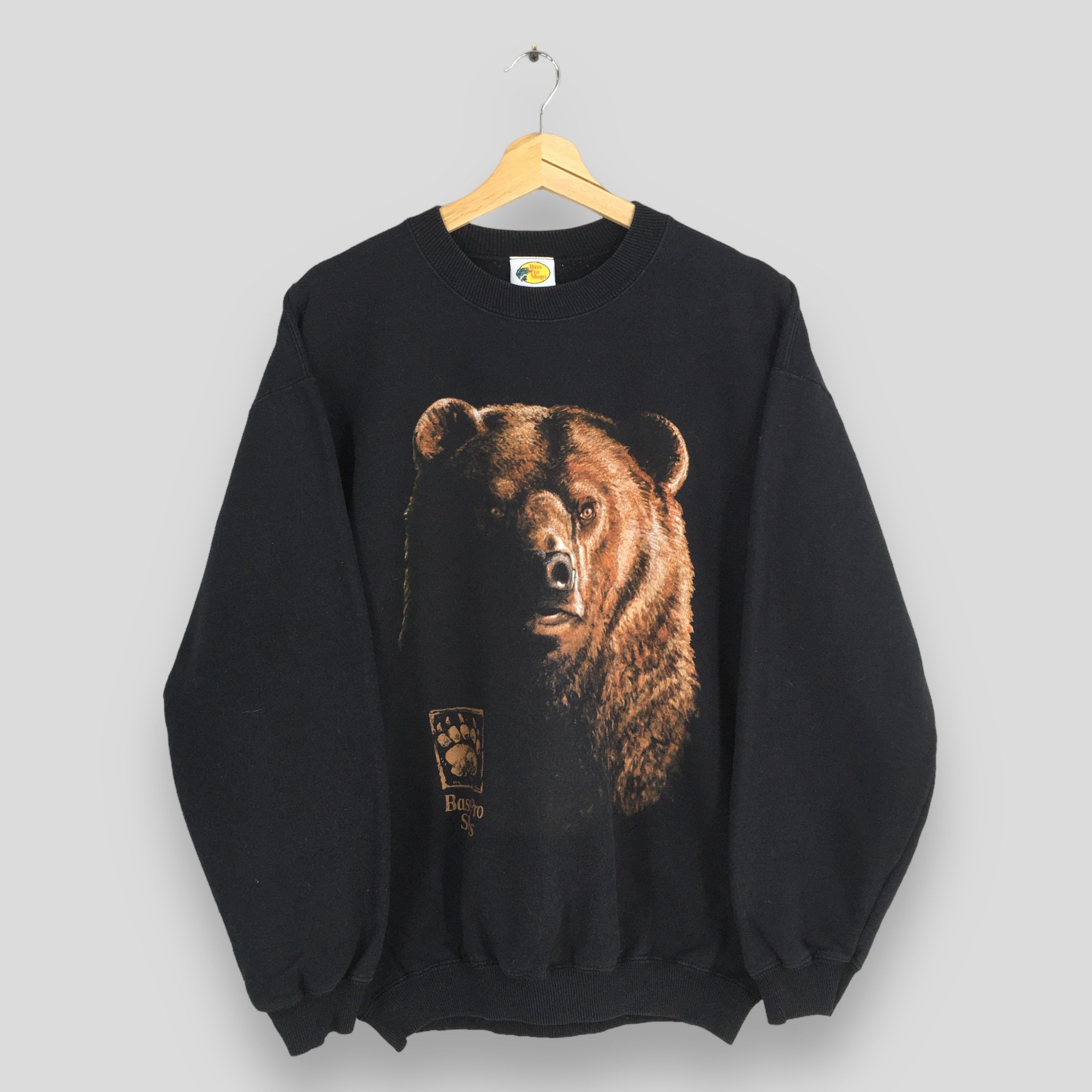 Habitat × Vintage Vintage Grizzly Bear Black Sweatshirt Medium Size US M / EU 48-50 / 2 - 1 Thumbnail