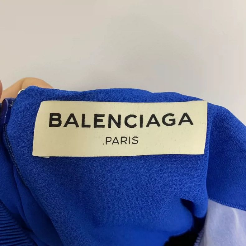 Balenciaga Balenciaga size 36 Blue Pleated Top/Size 36 Size XS / US 0-2 / IT 36-38 - 3 Thumbnail