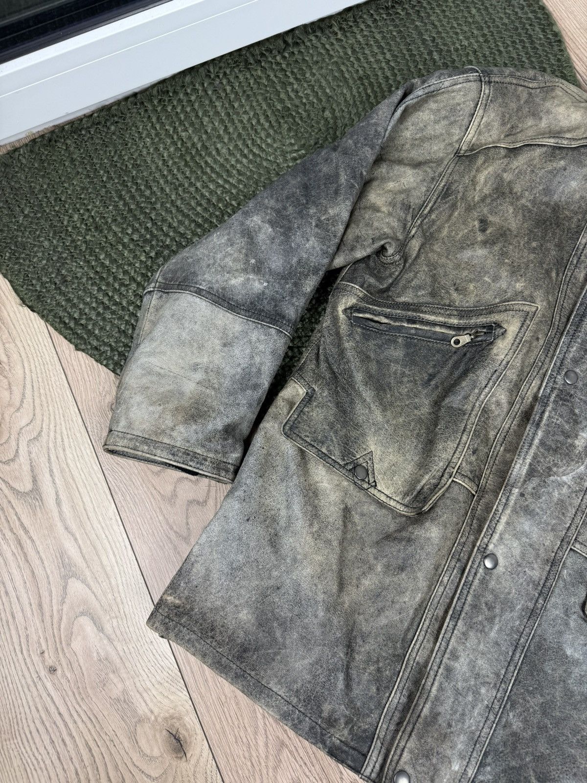 Vintage Flying Eagle Vintage avant garde Japan brand leather jacket Size US L / EU 52-54 / 3 - 2 Thumbnail