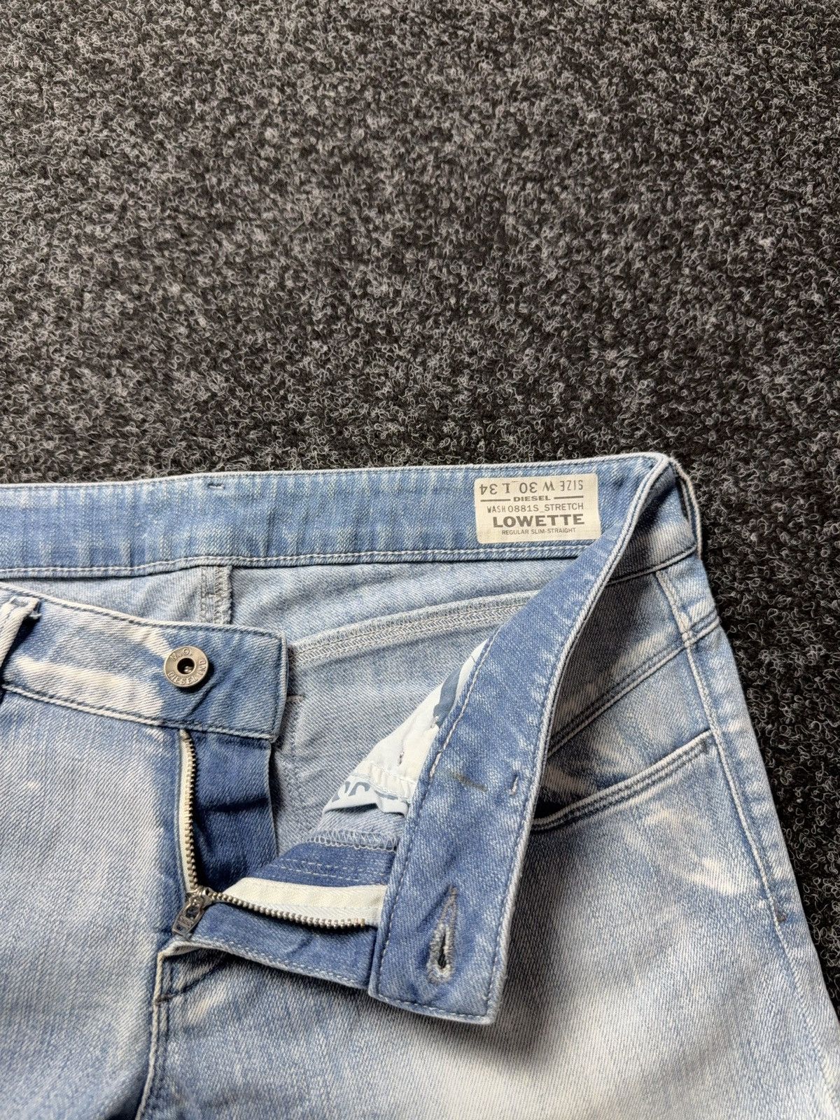 Diesel Luxury 00s Diesel Lowette Y2K Light Wash Slim Straight Jeans Size 30" / US 8 / IT 44 - 8 Thumbnail
