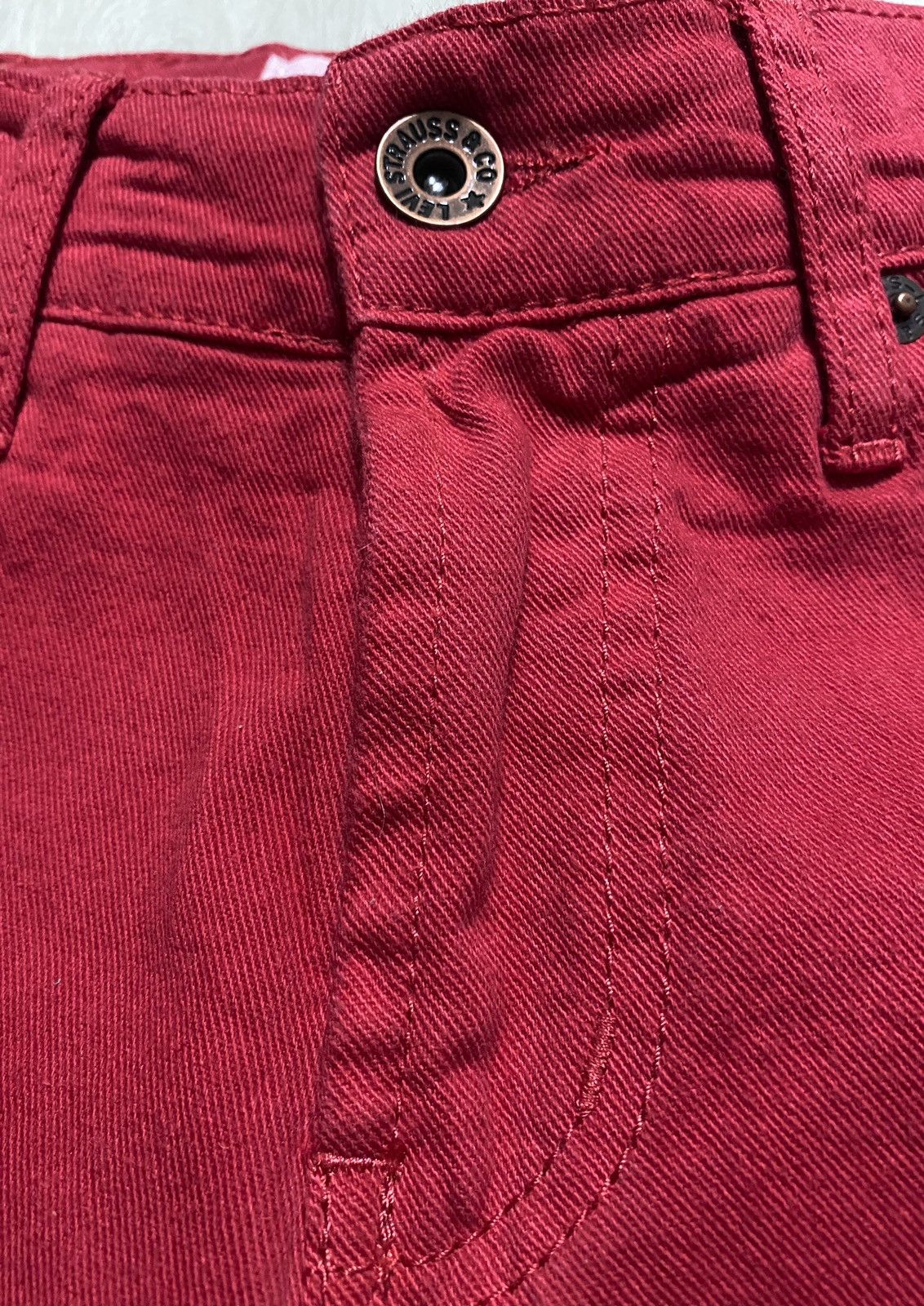 Levi's Women’s Junior Levi’s 511 Slim Vintage Red Jeans Denim Size 28" / US 6 / IT 42 - 15 Thumbnail