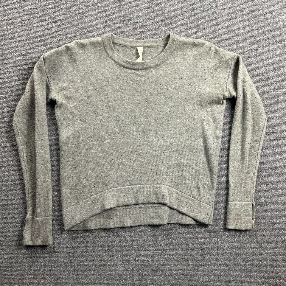 Lululemon Lululemon Sweater Womens 4 Gray Knit Crew Neck Merino Wool Size S / US 4 / IT 40 - 1 Thumbnail