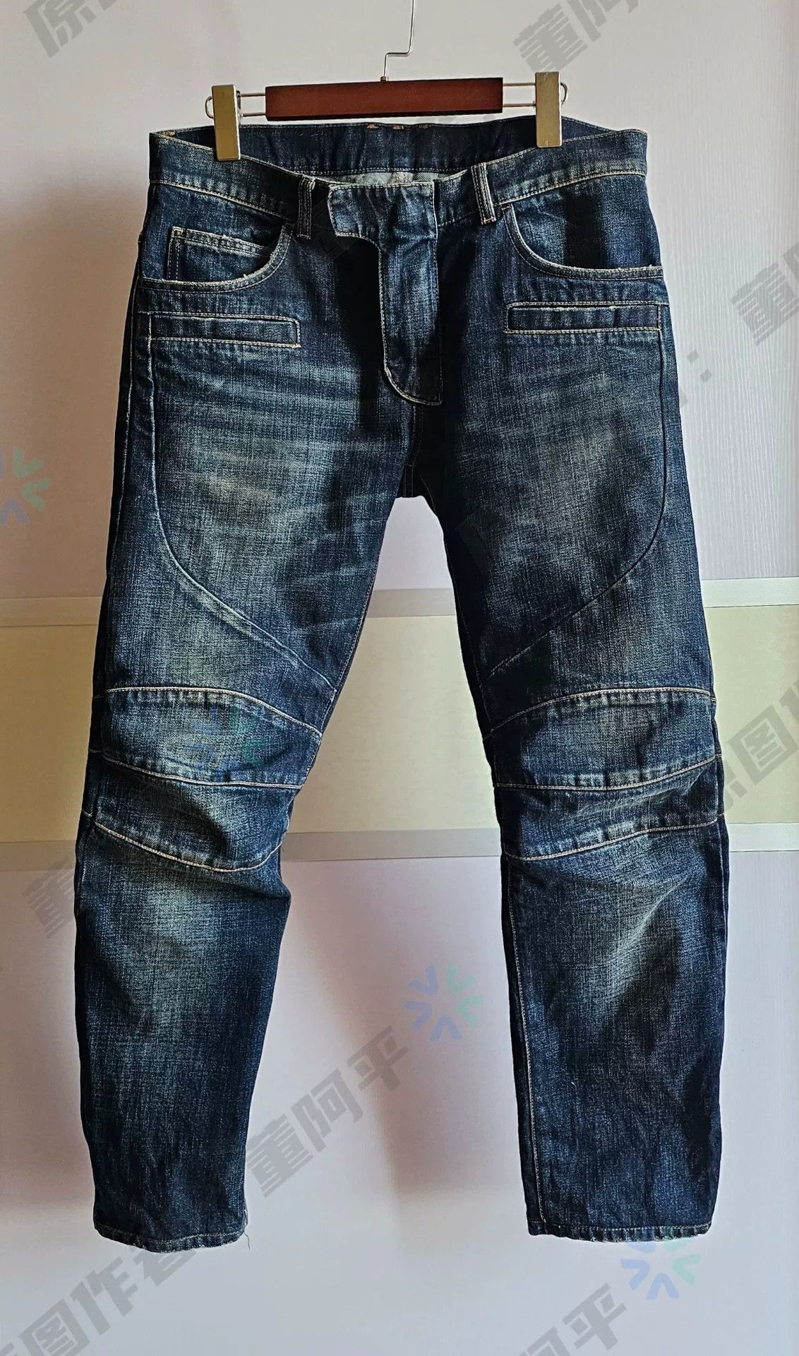 Balmain balmain vintage denim motorcycle pants Size US 30 / EU 46 - 1 Preview