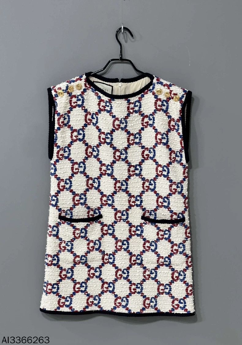 Gucci Sleeveless Dress with Floral Pattern by Gucci - dmc Size US 36 / EU 52 - 1 Thumbnail