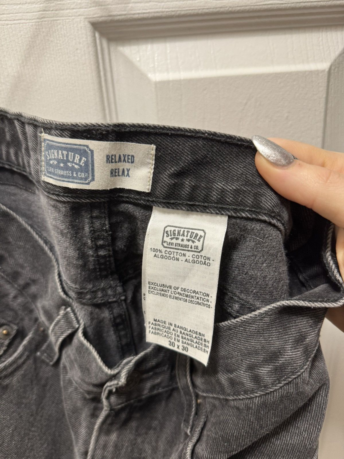 Levi's Vintage Clothing Levis Levi's Vintage Relaxed Charcoal Denim Shorts Distress Size US 30 / EU 46 - 3 Thumbnail