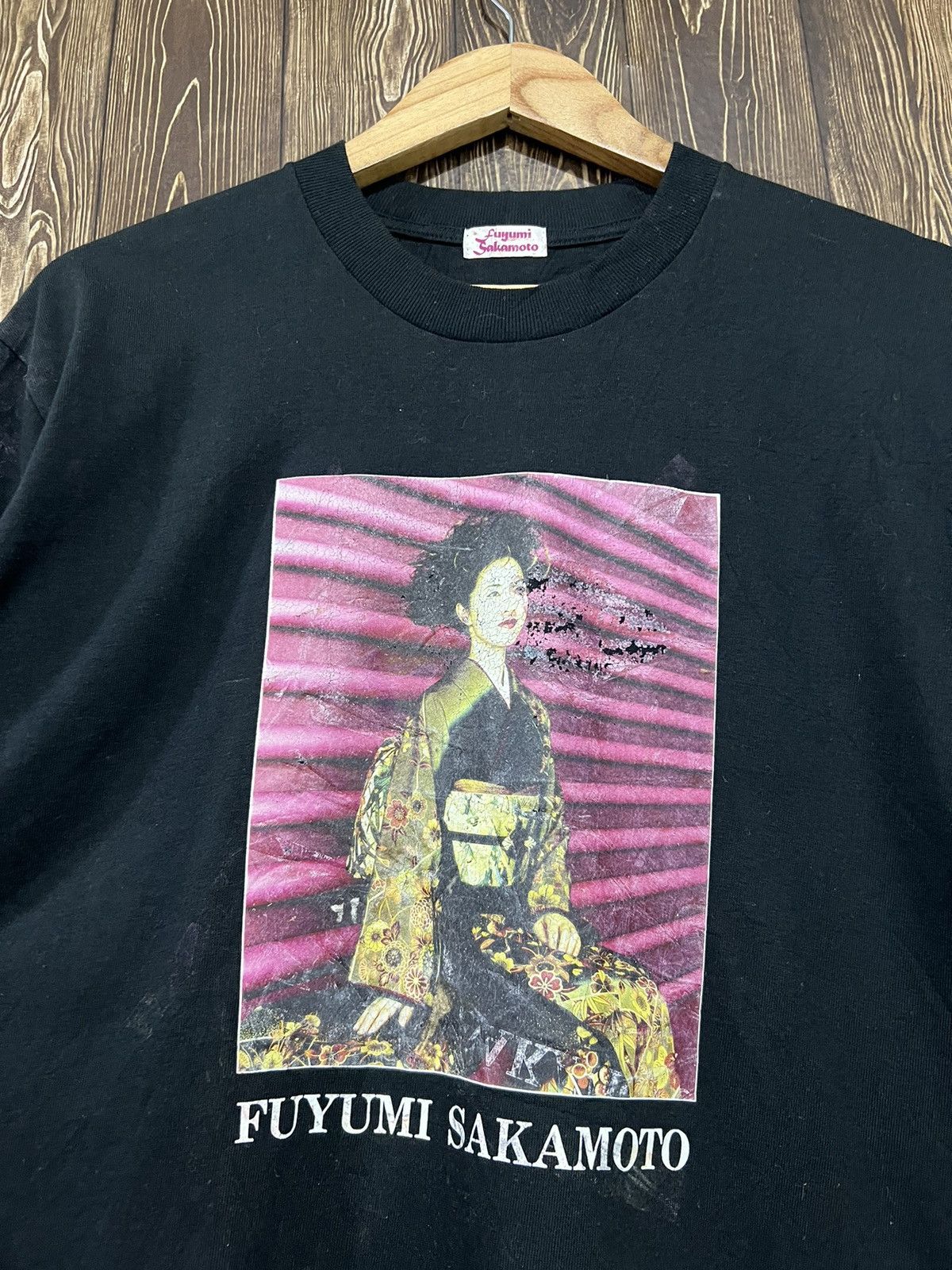 Band Tees × Vintage Vintage Fuyumi Sakamoto Potrait Tshirt Size US M / EU 48-50 / 2 - 2 Thumbnail