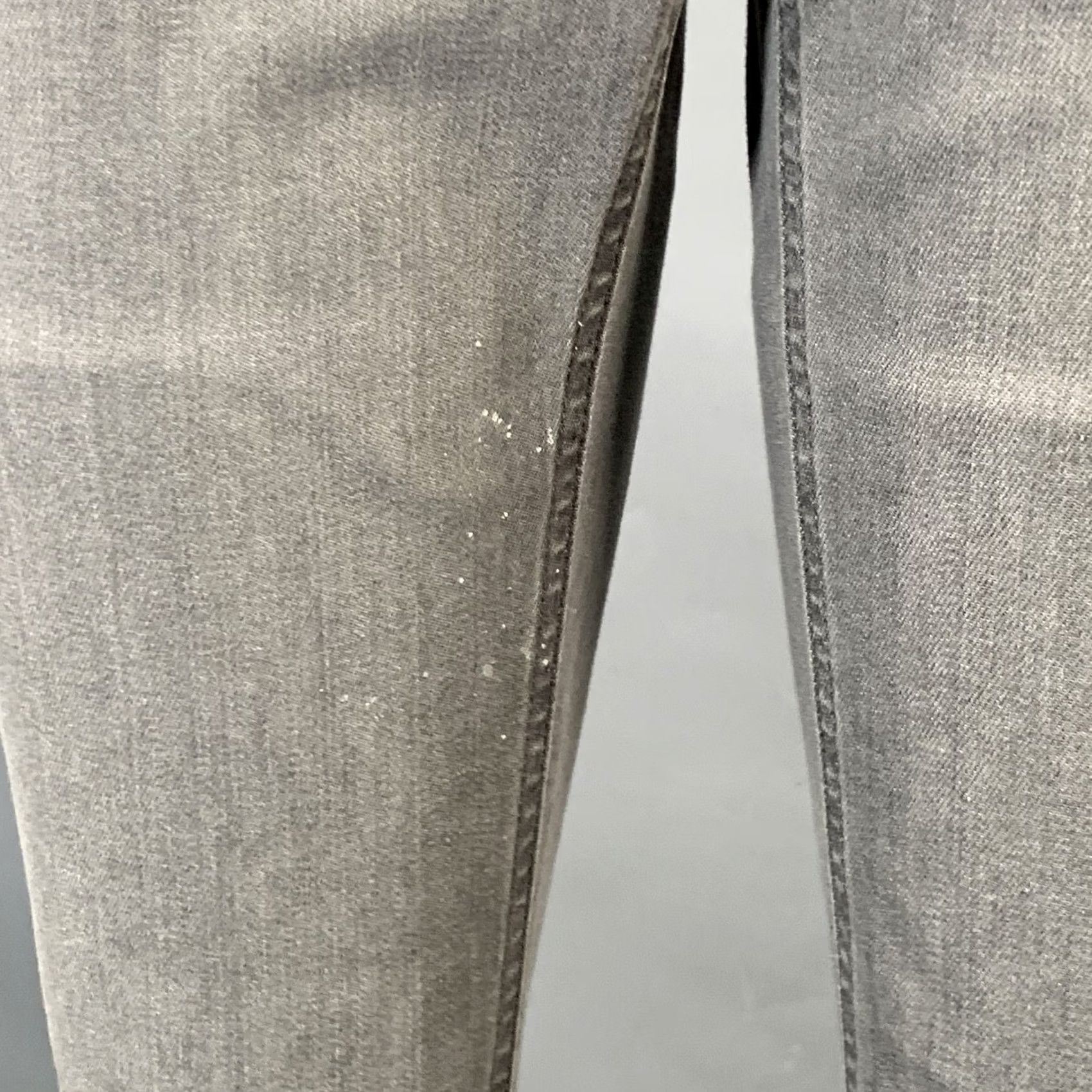 Dolce & Gabbana DOLCE & GABBANA Grey Twill Tapered Jeans Women Size 4 Size 27" / US 4 / IT 40 - 4 Thumbnail