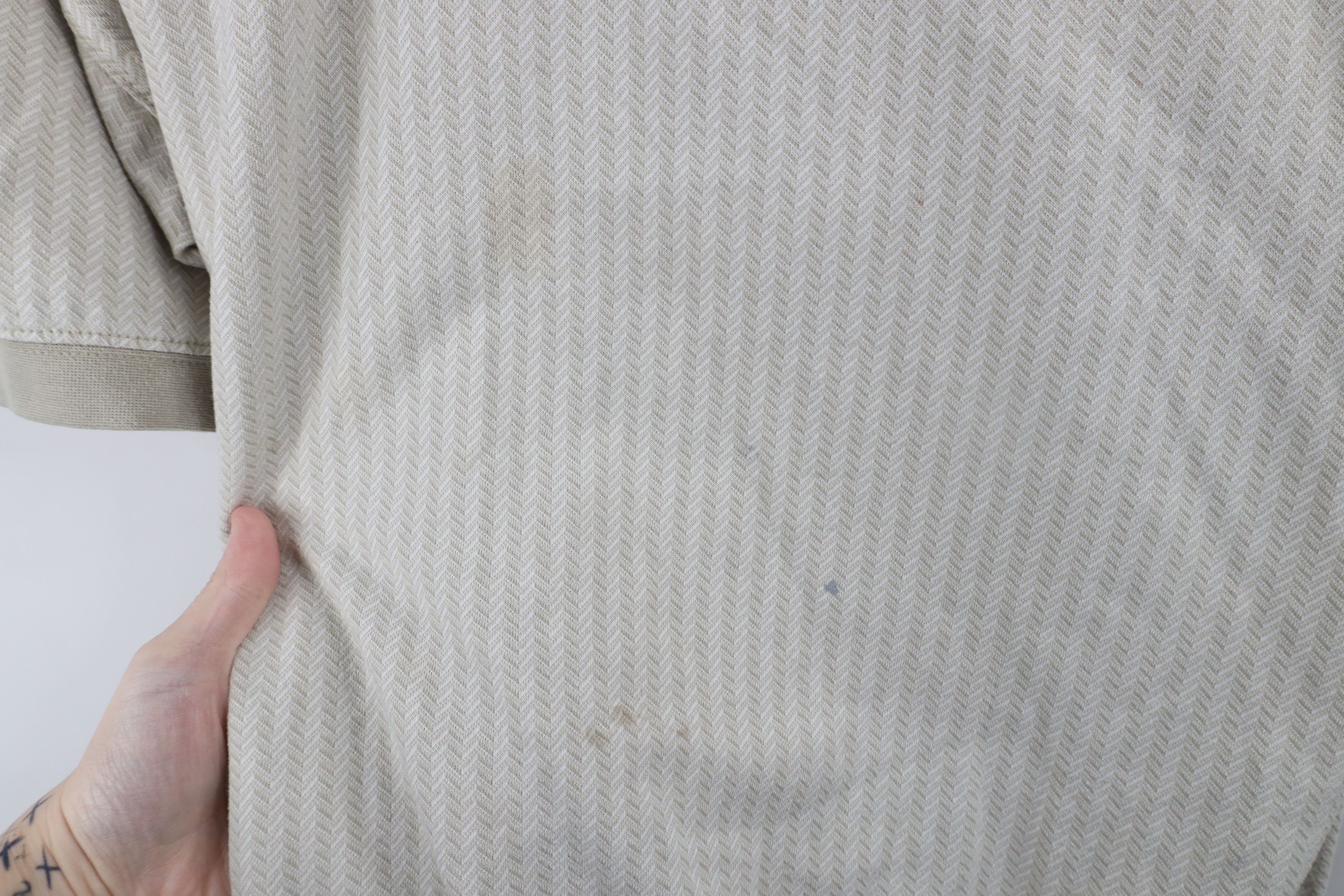 Vintage Vintage 90s Streetwear Herringbone Pullover Polo Shirt Mafia Size US XL / EU 56 / 4 - 4 Thumbnail