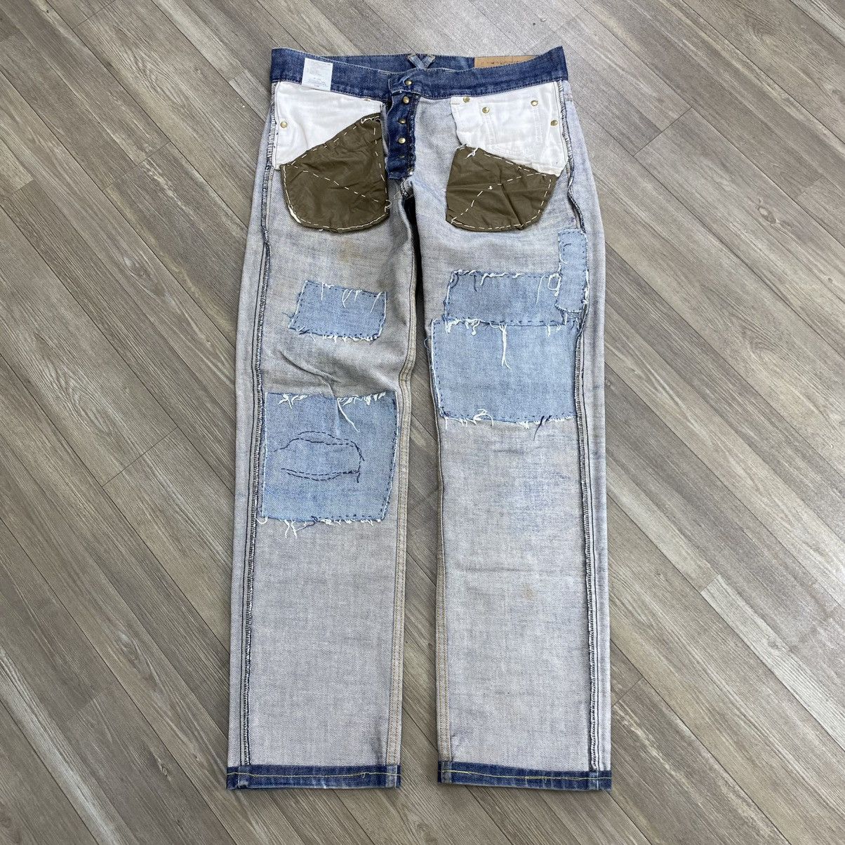 Beauty Beast 90s Beauty Beast Distressed Punk Lgb Goa Grunge Denim Pants Size US 32 / EU 48 - 23 Thumbnail