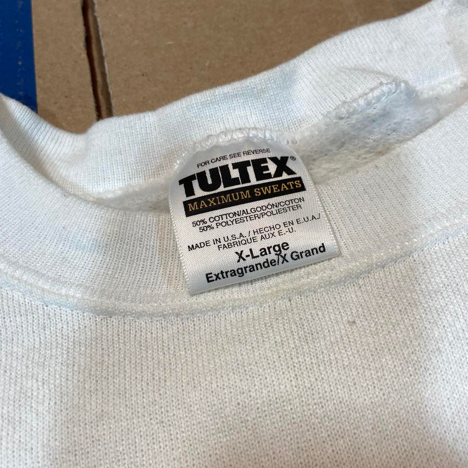 Vince 90s white dilbert crewneck sweater Size US XL / EU 56 / 4 - 4 Thumbnail