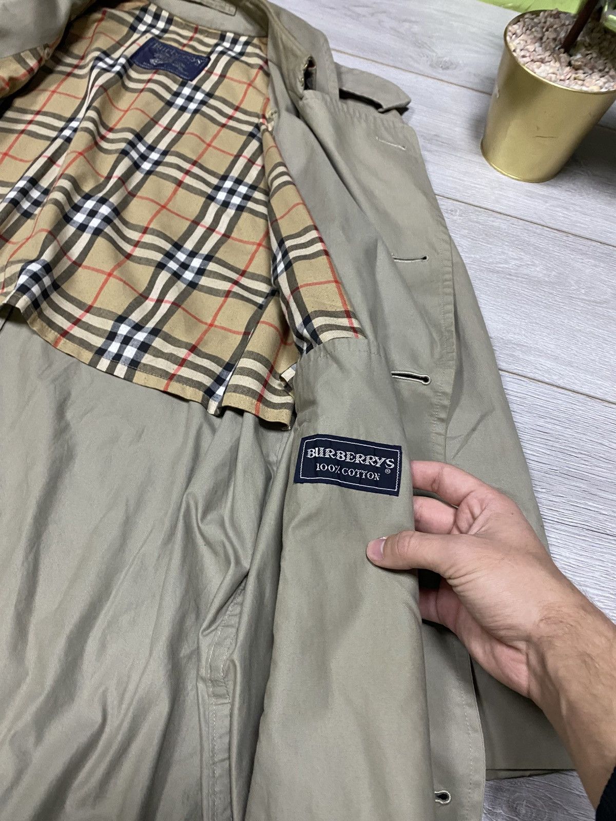 Burberry Burberry vintage trench double breasted beige nova check Size US M / EU 48-50 / 2 - 7 Thumbnail