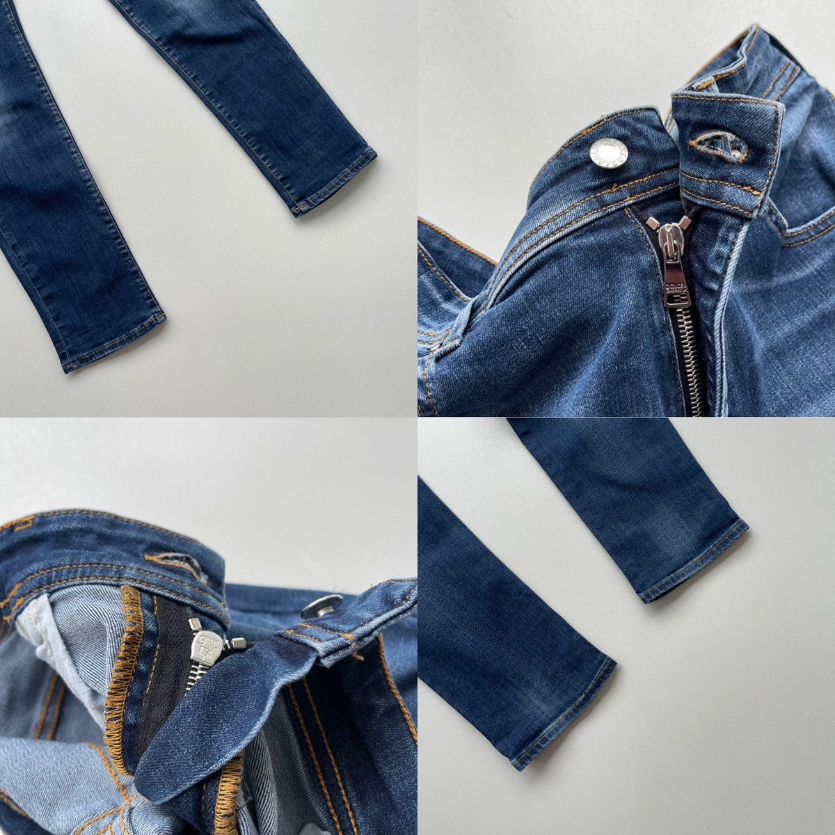 Dolce & Gabbana Dolce & Gabbana Leopard Logo Distressed Straight Jeans Blue Size 32" / US 10 / IT 46 - 4 Thumbnail