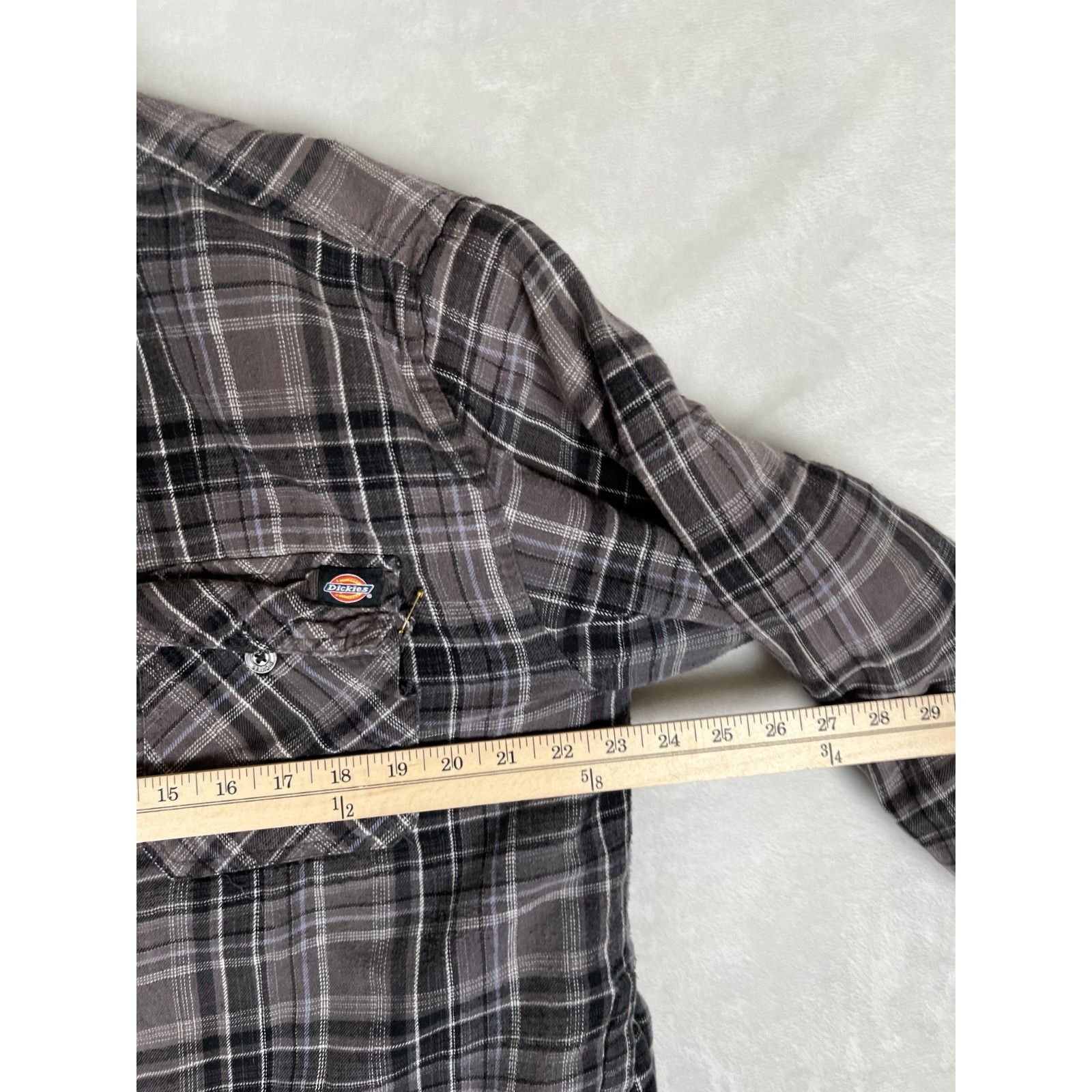 Dickies Vintage Dickies Jacket Mens XL Gray Plaid Fleece Quilted Ful Size US XL / EU 56 / 4 - 7 Thumbnail