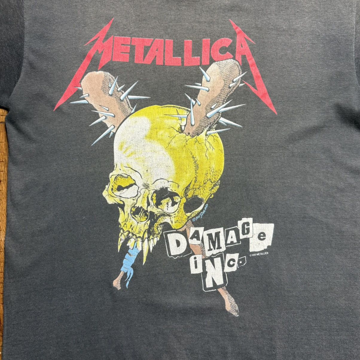 Metallica VTG 1987 Metallica Damage Inc Tee Single Stitch L/XL Size US L / EU 52-54 / 3 - 2 Thumbnail