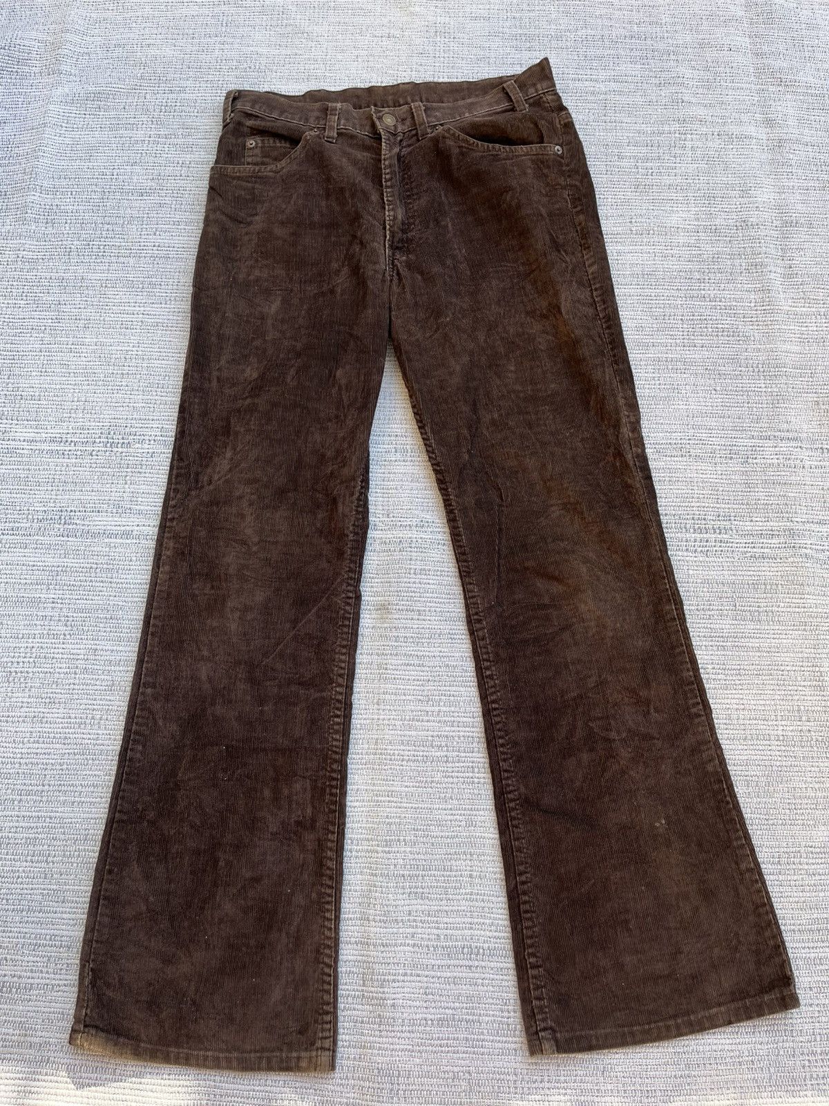 Levi's × Vintage 80s Levi's 517-1528 brown corduroy boot-cut pants Size US 33 - 1 Thumbnail